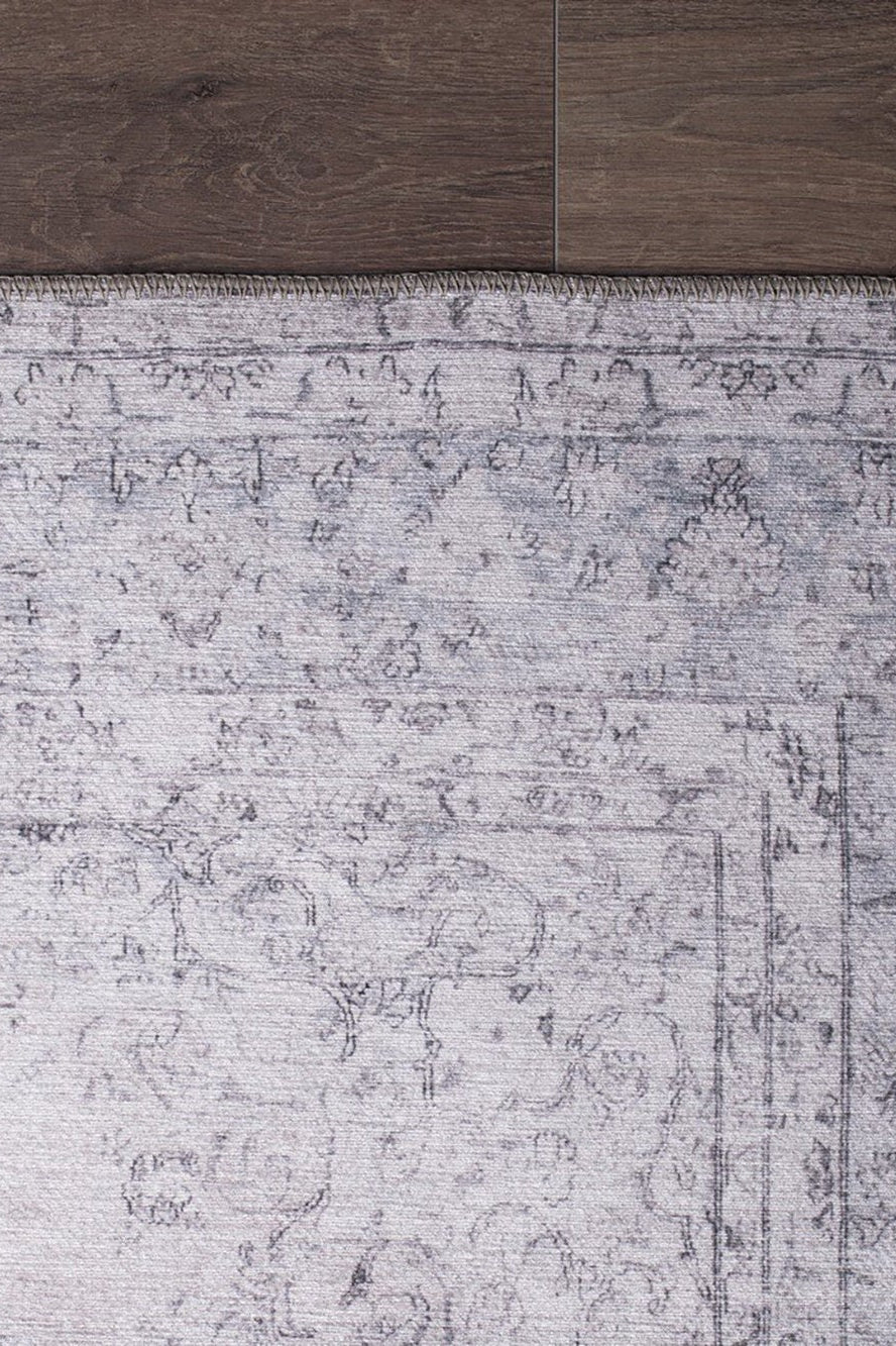 Fara Rug Turkish Neutral Faded Ivory Rug