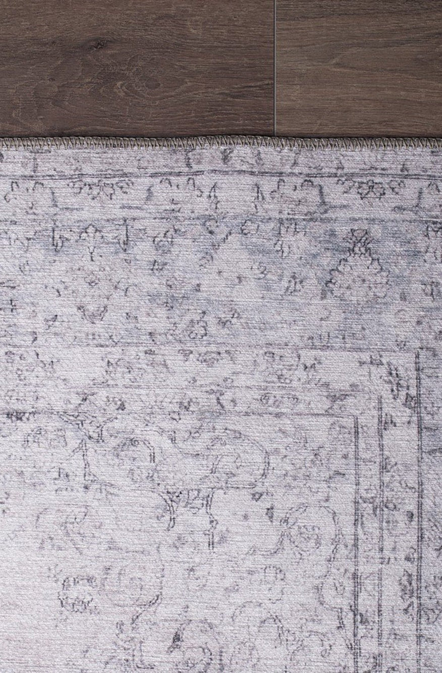 Fara Rug Turkish Neutral Faded Ivory Rug