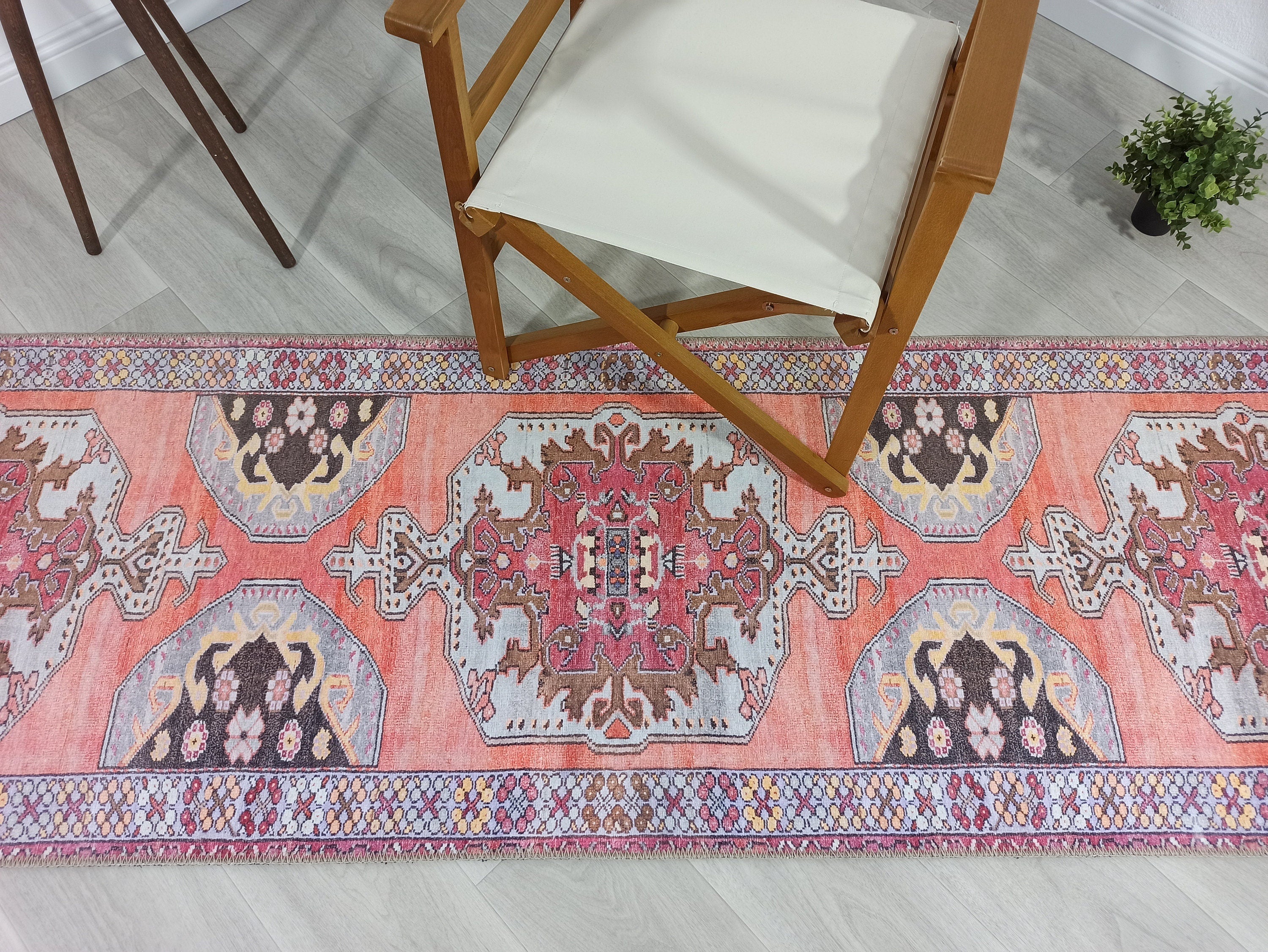 Farda Rug Turkish Blush Coral Pink Rug