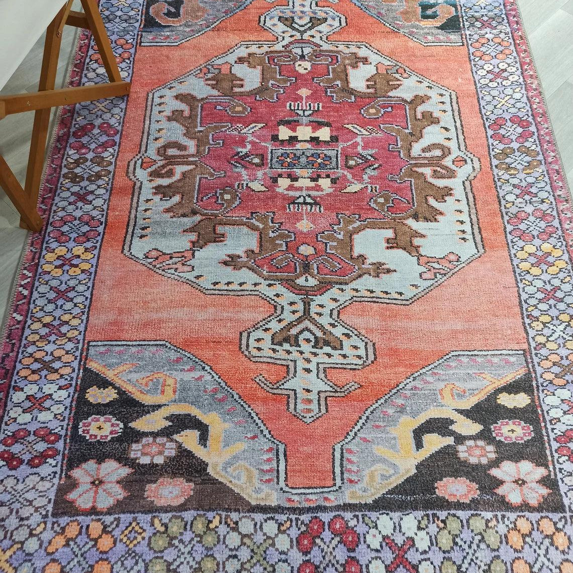 Farda Rug Turkish Blush Coral Pink Rug