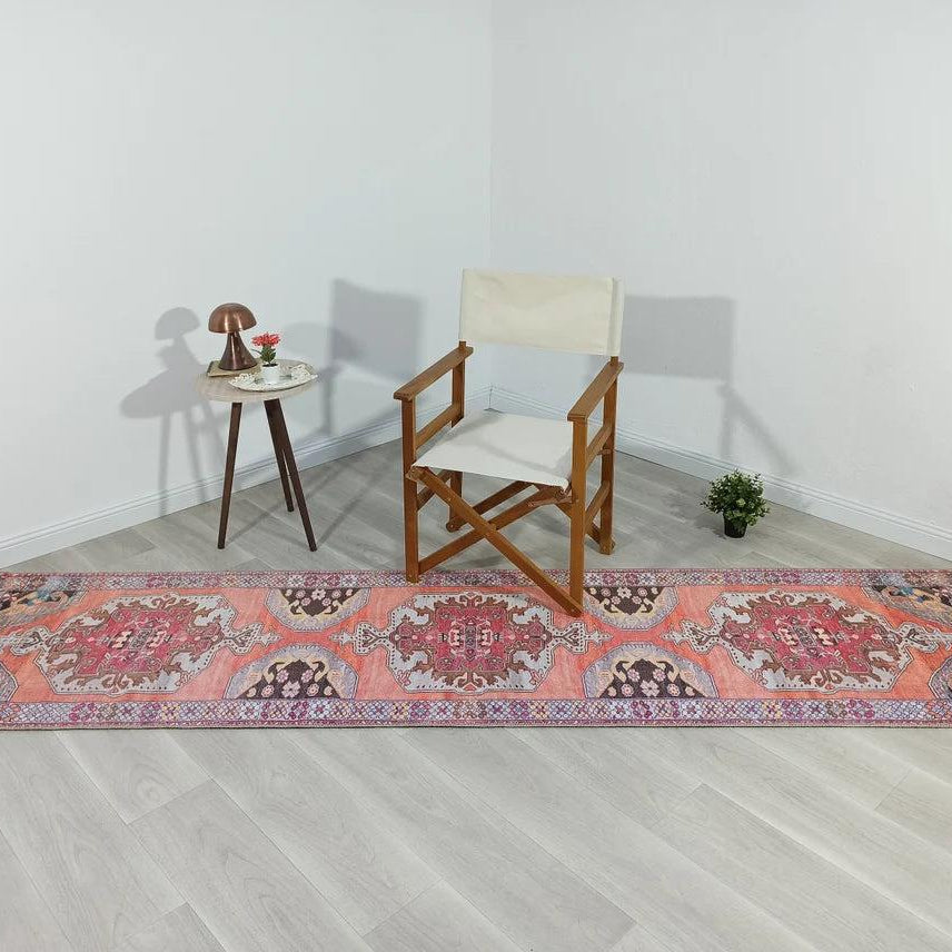 Farda Rug Turkish Blush Coral Pink Rug