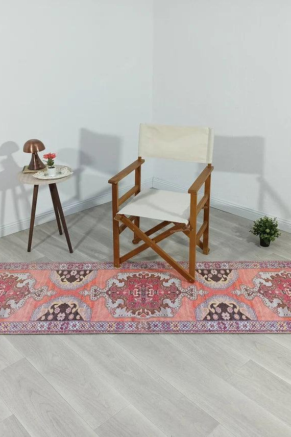 Farda Rug Turkish Blush Coral Pink Rug