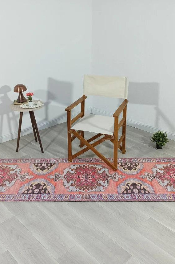 Farda Rug Turkish Blush Coral Pink Rug
