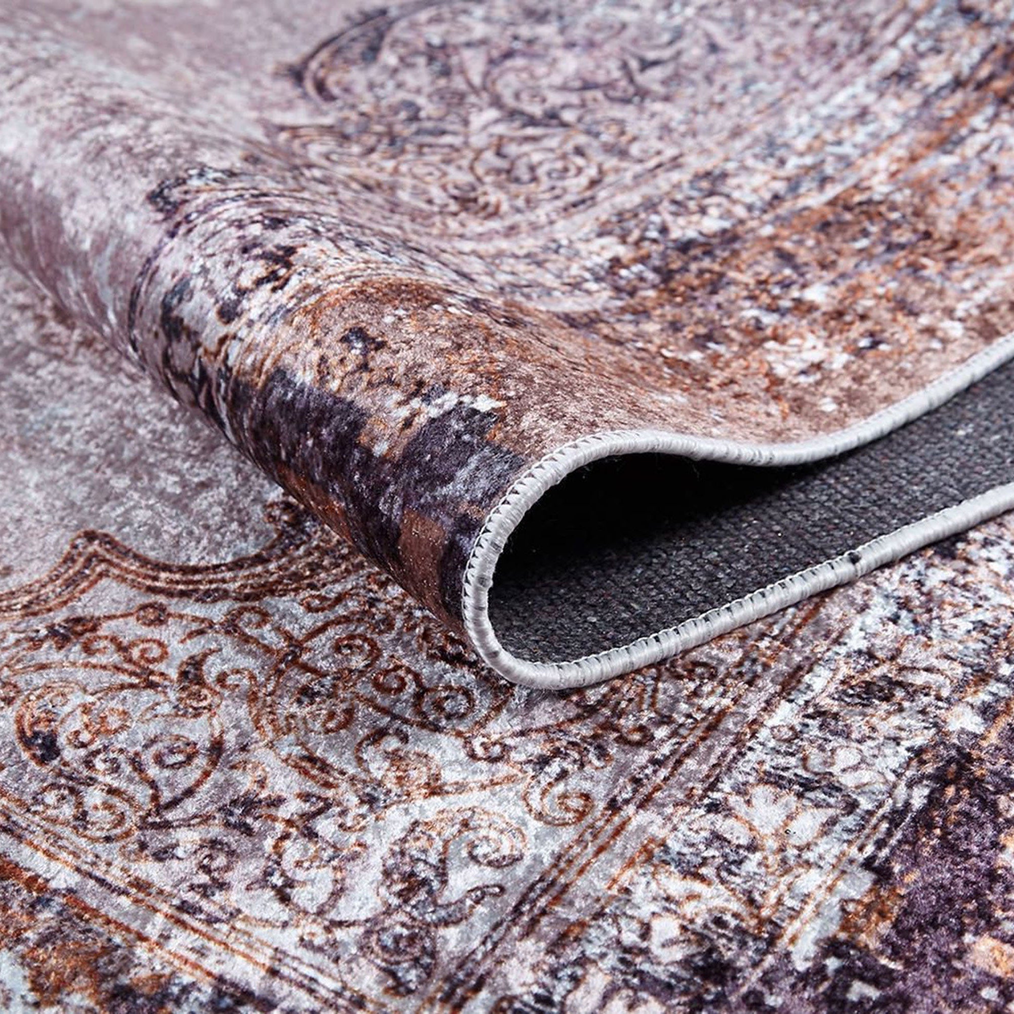 Fayla Turkish Light Muted Pink Ivory Beige Rug