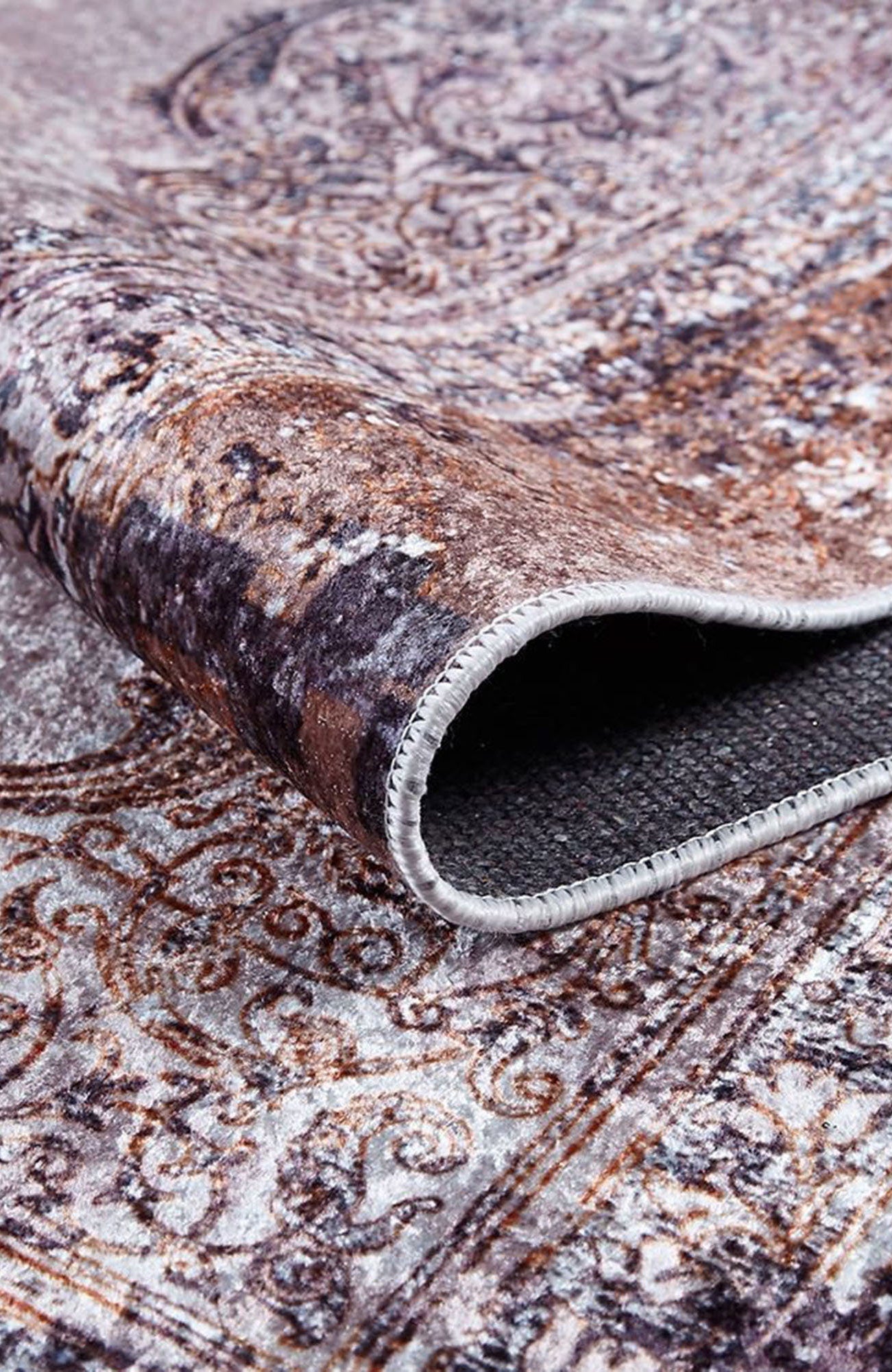 Fayla Turkish Light Muted Pink Ivory Beige Rug