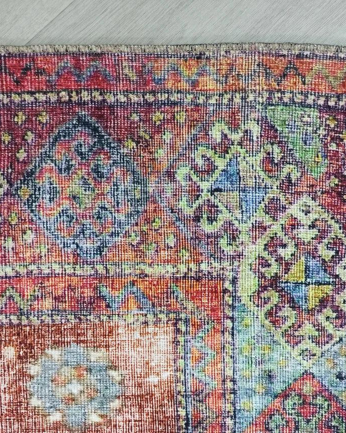 Fedra Turkish Beige Blue Red Rug