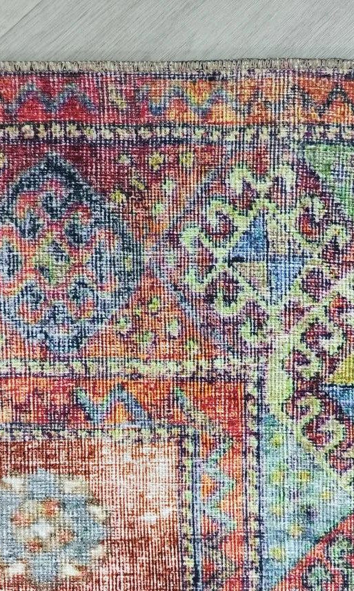 Fedra Turkish Beige Blue Red Rug