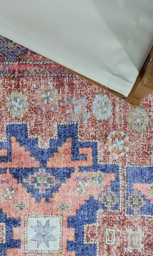 Fedra Turkish Beige Blue Red Rug
