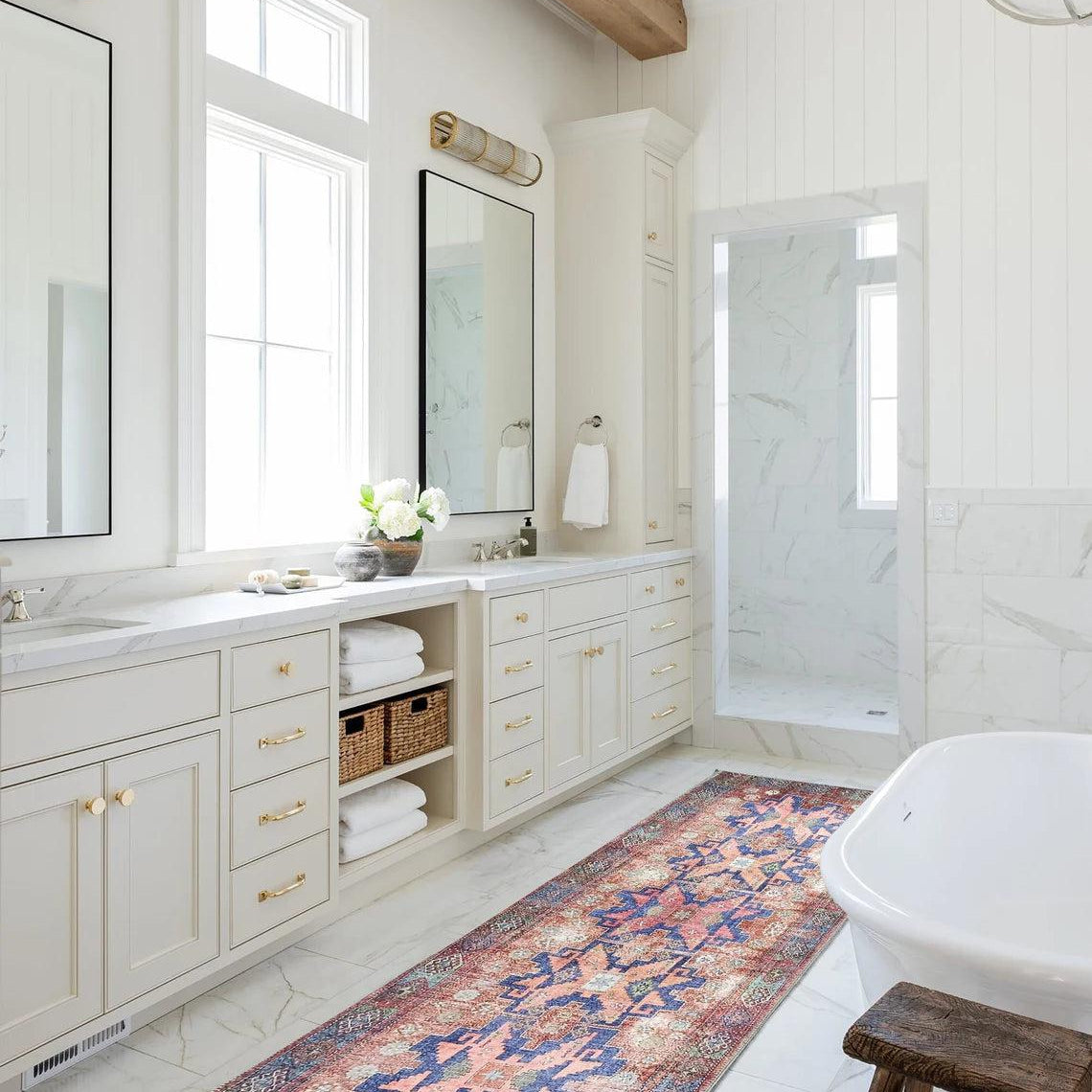 Fedra Turkish Beige Blue Red Rug