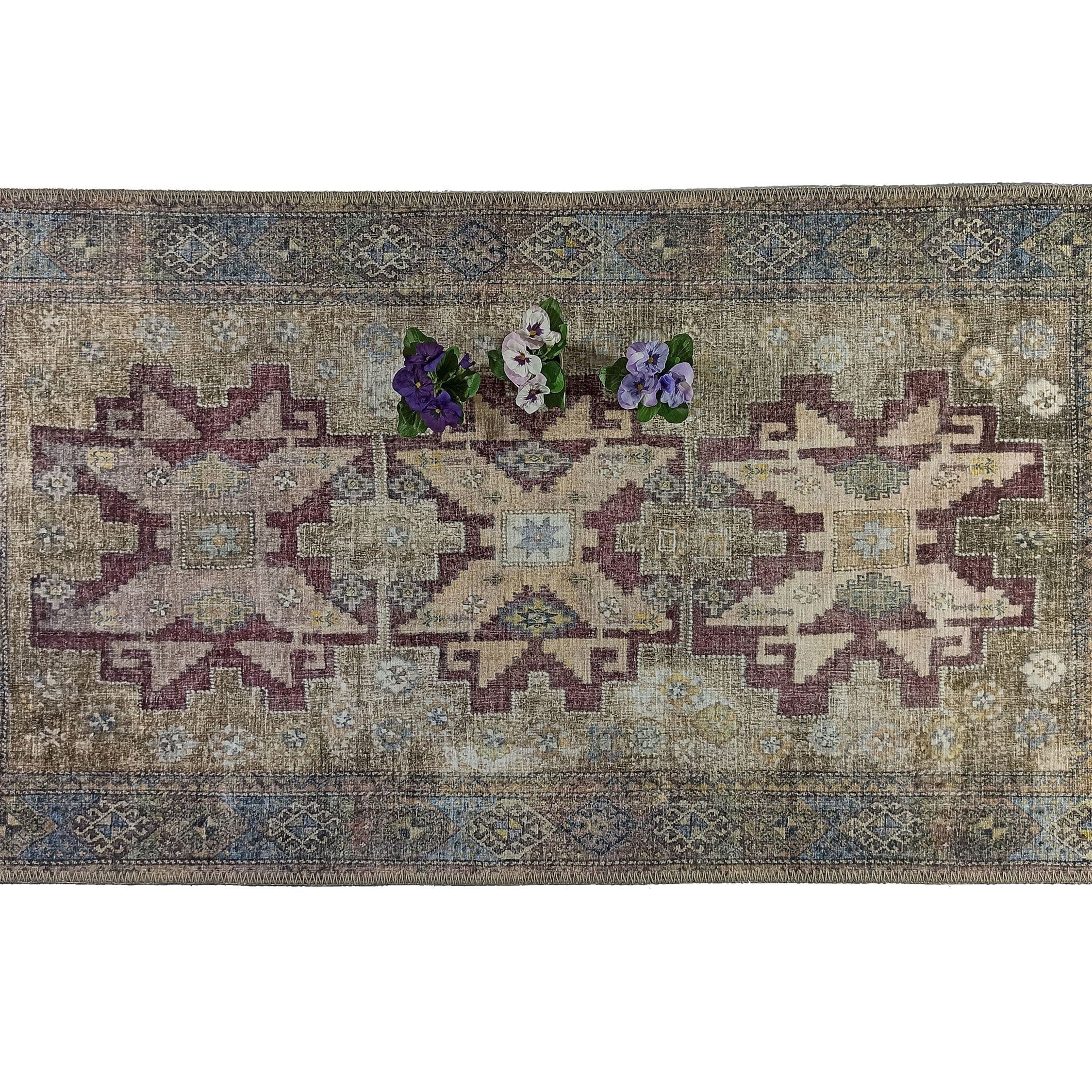 Fedra Turkish Beige Yellow Red Rug