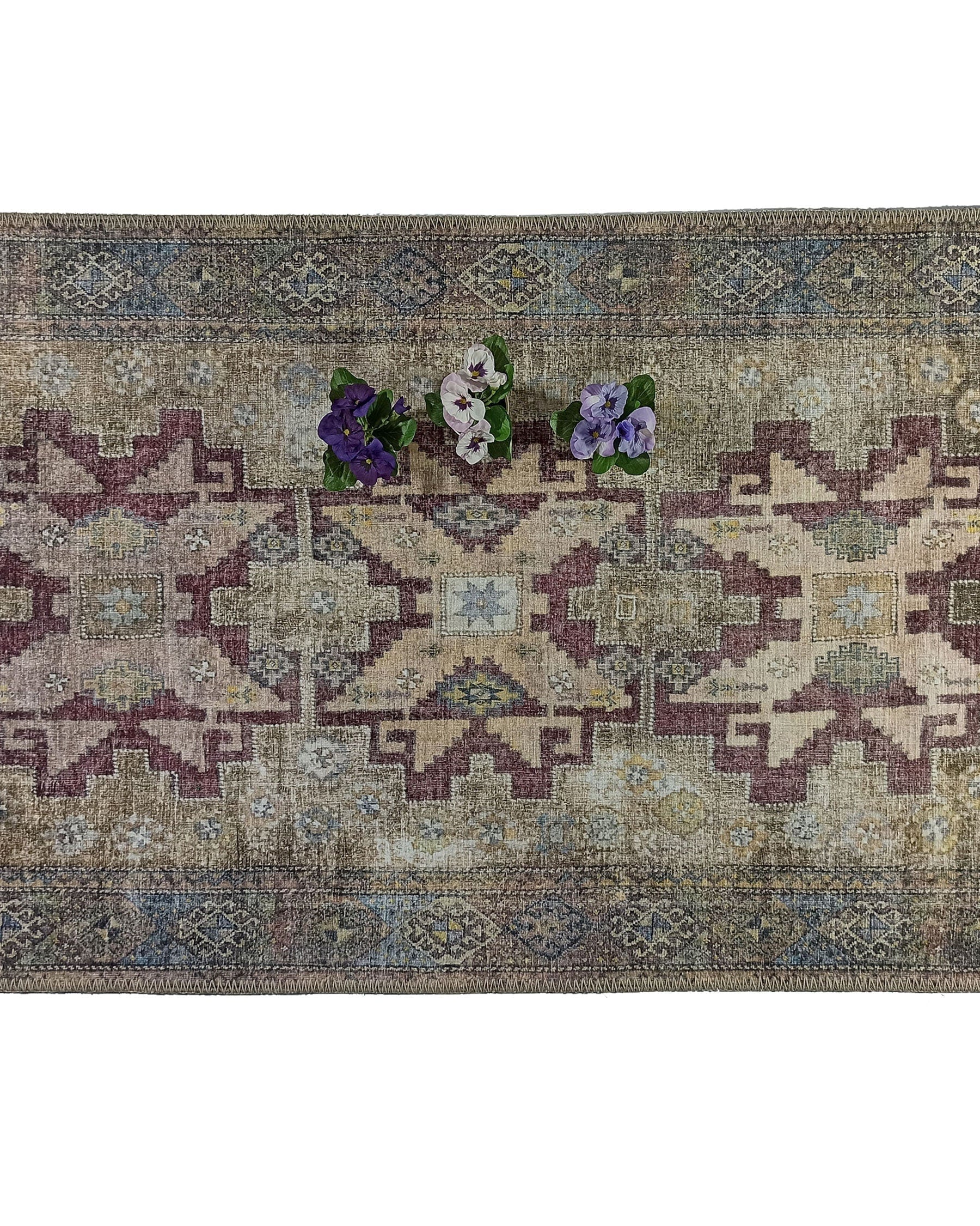 Fedra Turkish Beige Yellow Red Rug