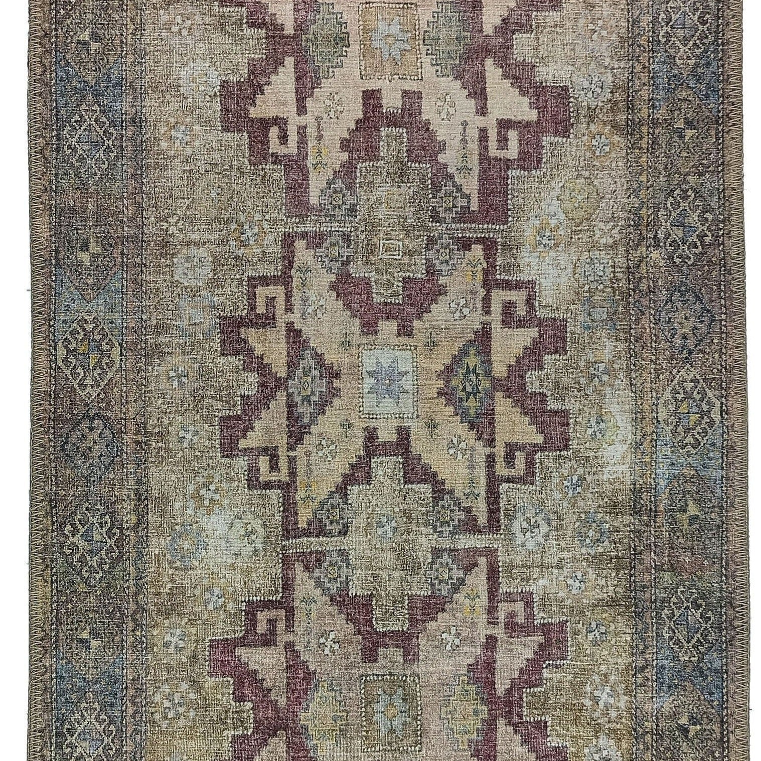 Fedra Turkish Beige Yellow Red Rug