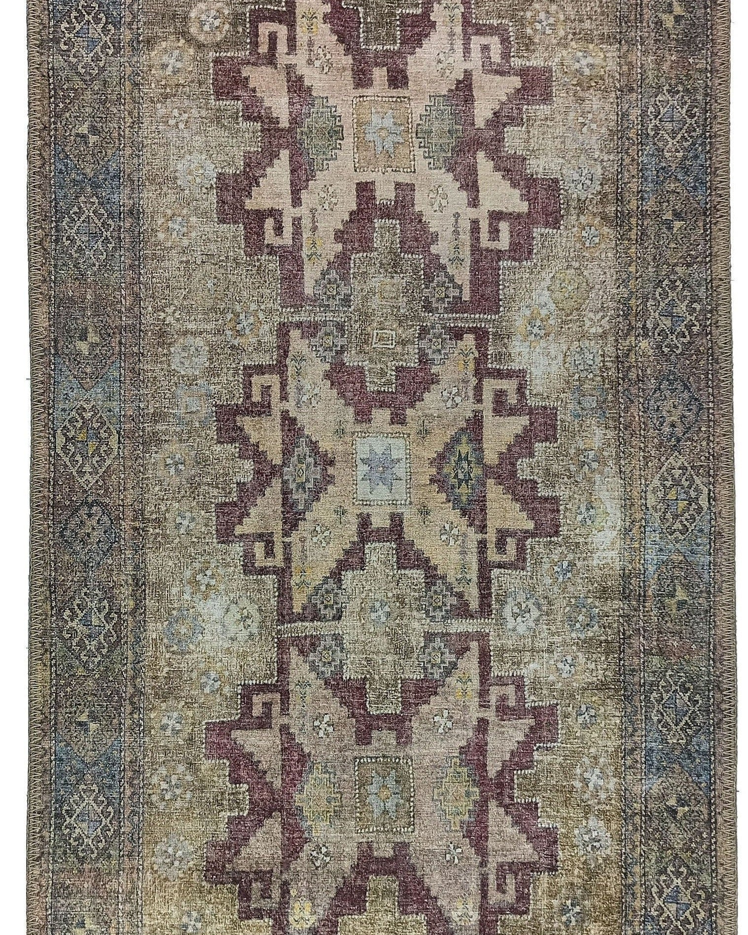 Fedra Turkish Beige Yellow Red Rug