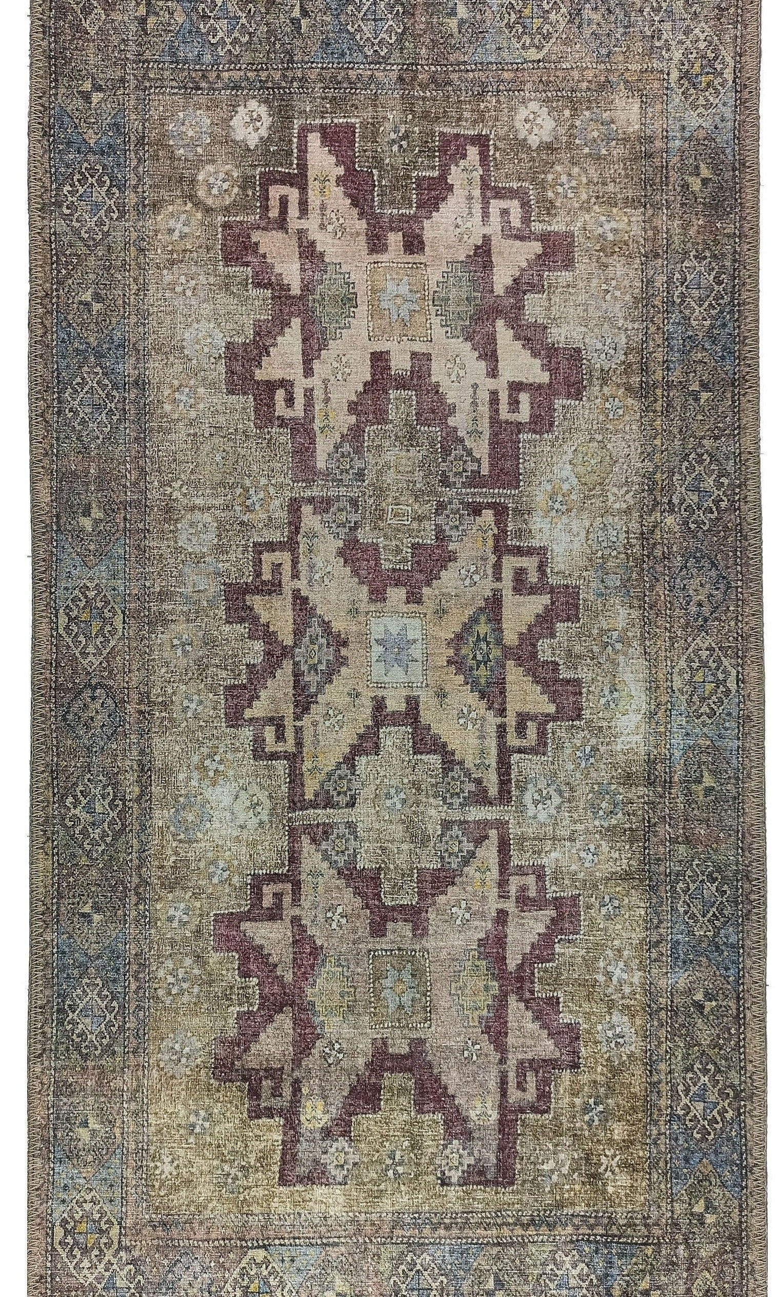 Fedra Turkish Beige Yellow Red Rug