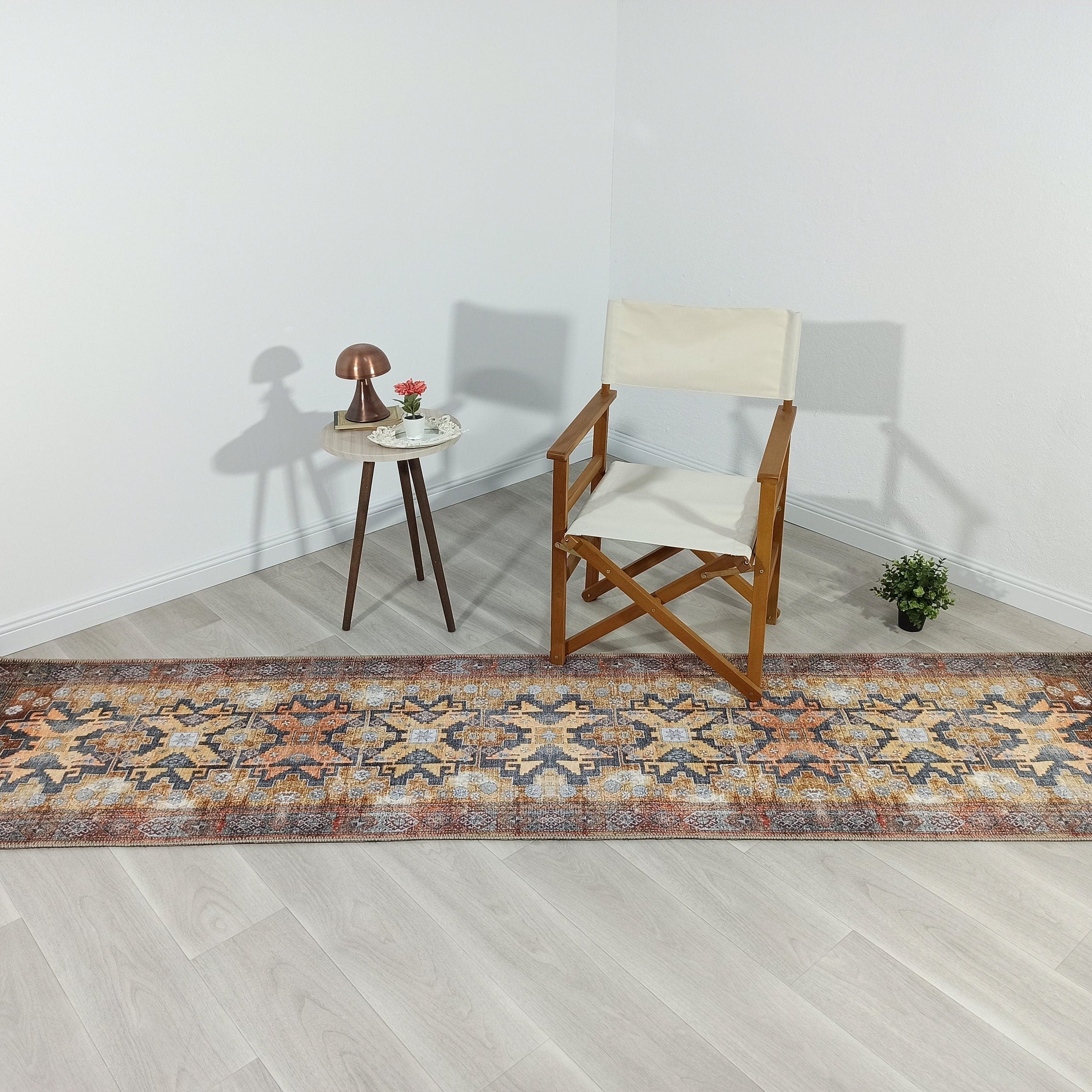 Fedra Turkish Yellow Gold Vintage Rug