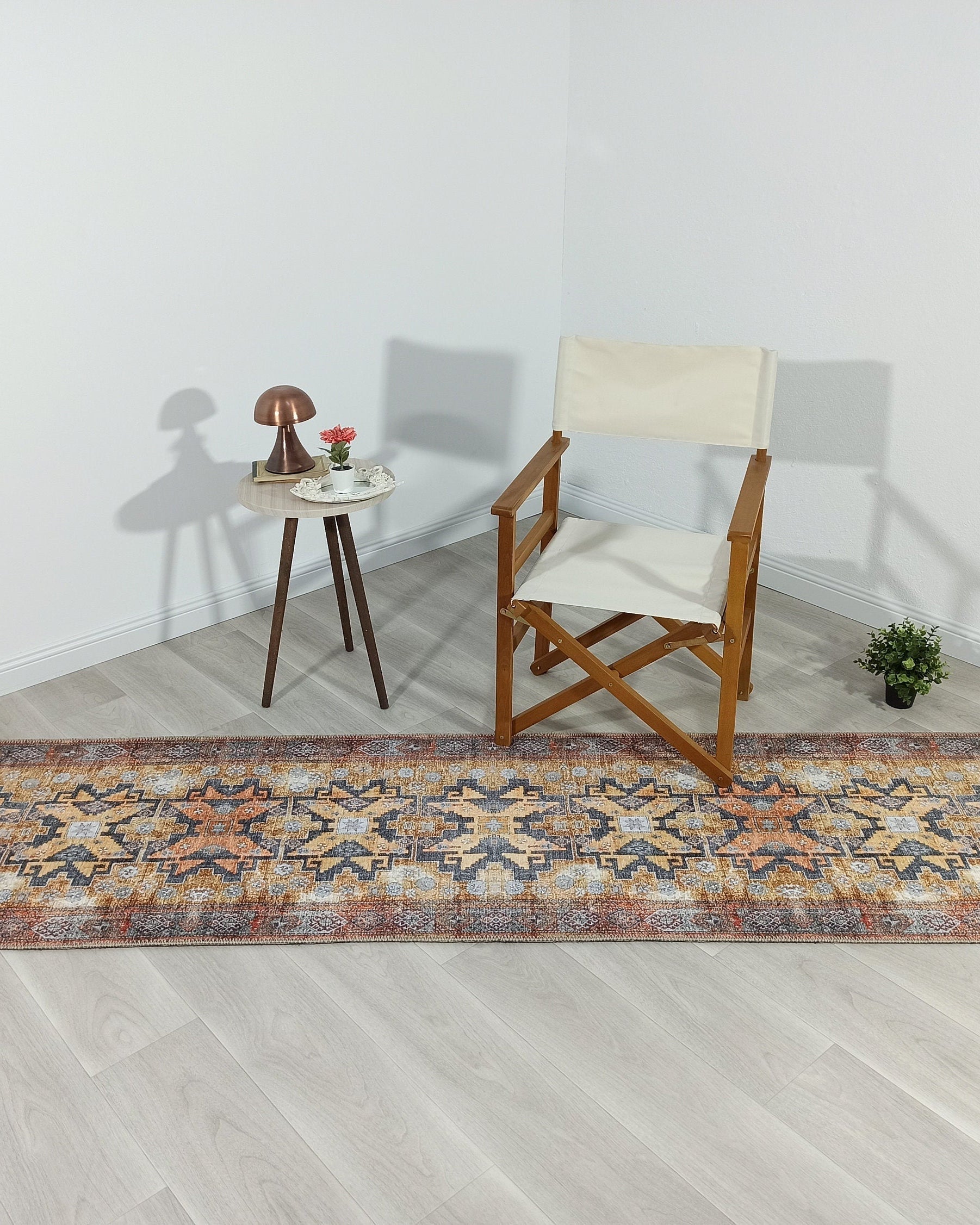 Fedra Turkish Yellow Gold Vintage Rug