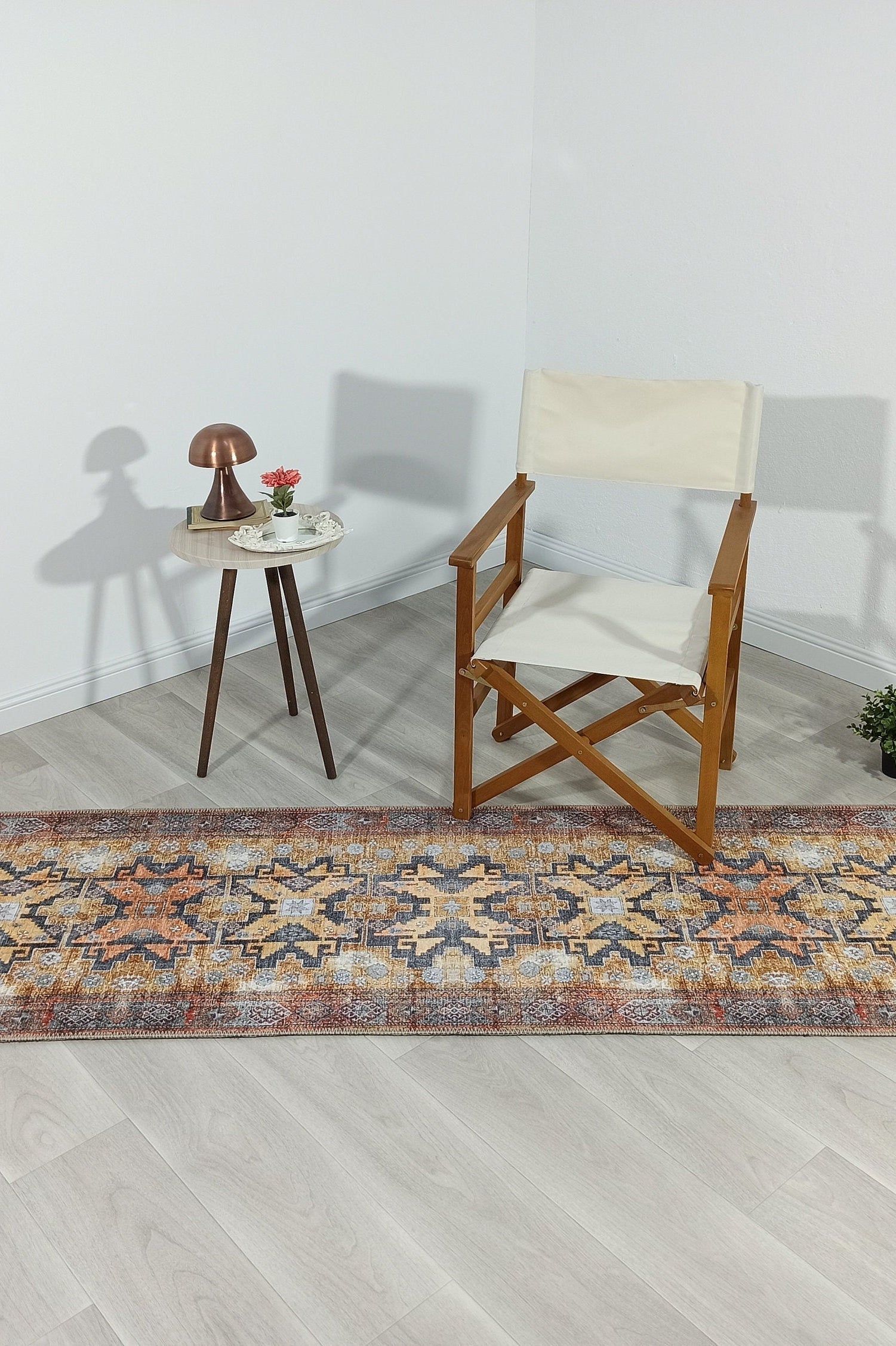 Fedra Turkish Yellow Gold Vintage Rug