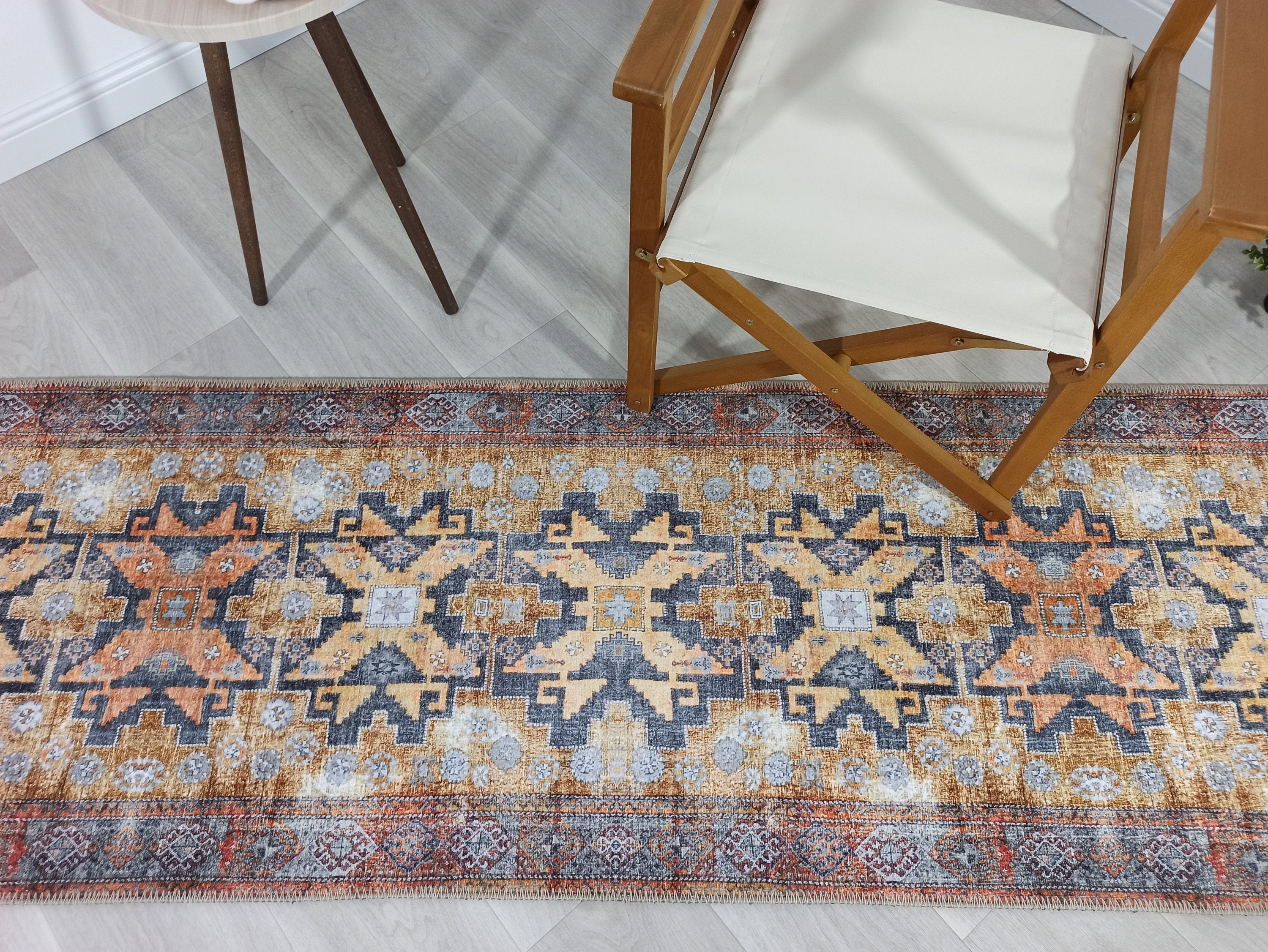 Fedra Turkish Yellow Gold Vintage Rug