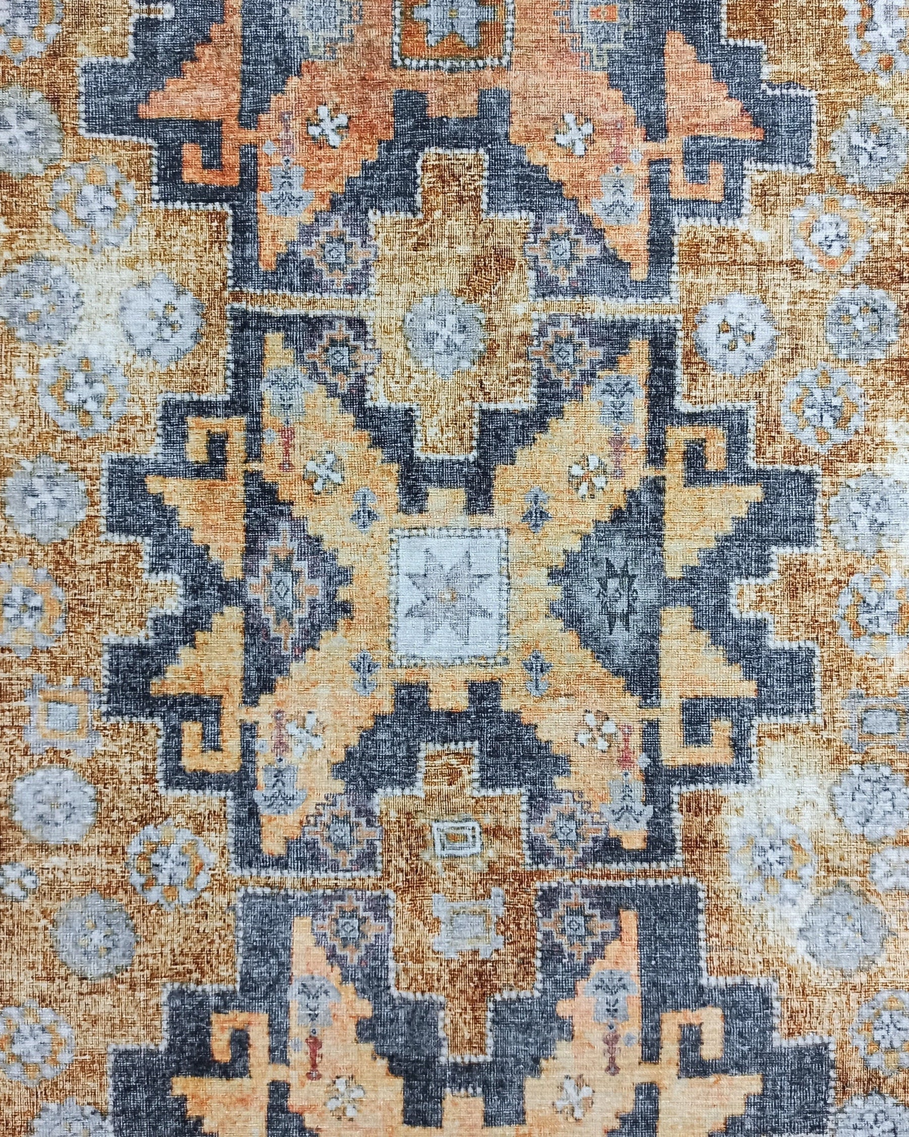 Fedra Turkish Yellow Gold Vintage Rug