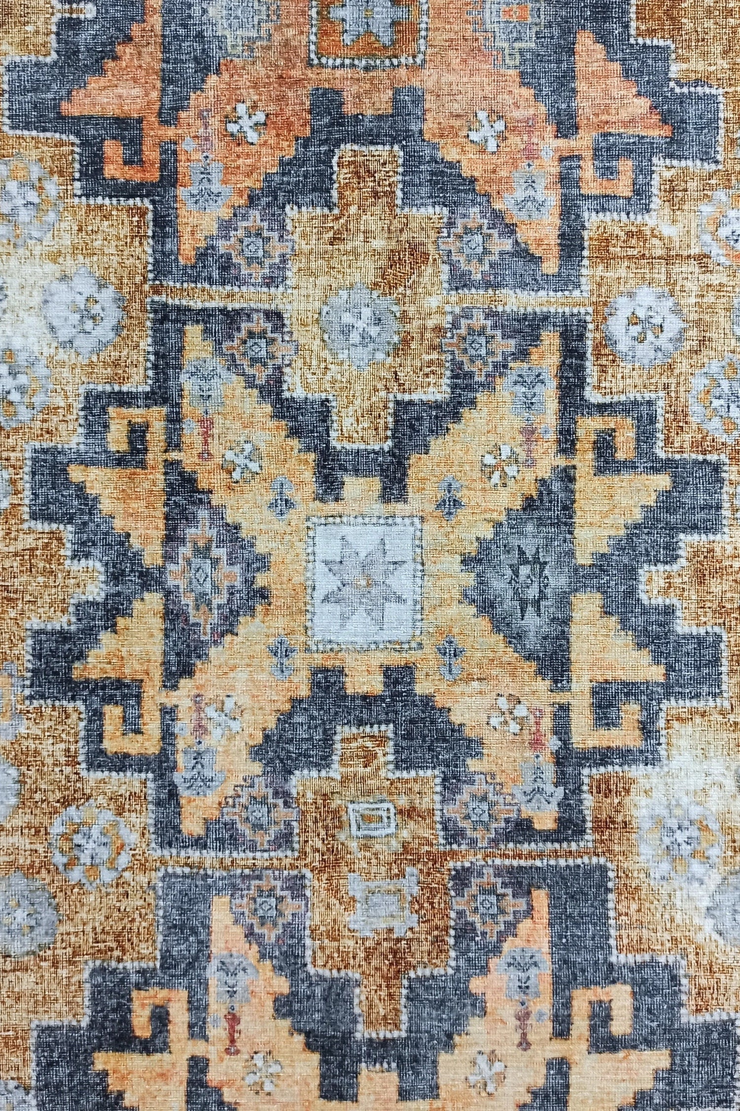 Fedra Turkish Yellow Gold Vintage Rug