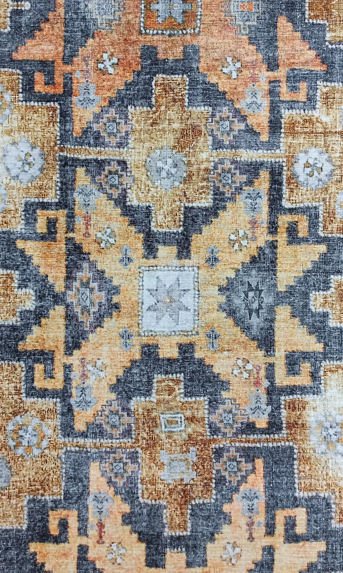 Fedra Turkish Yellow Gold Vintage Rug