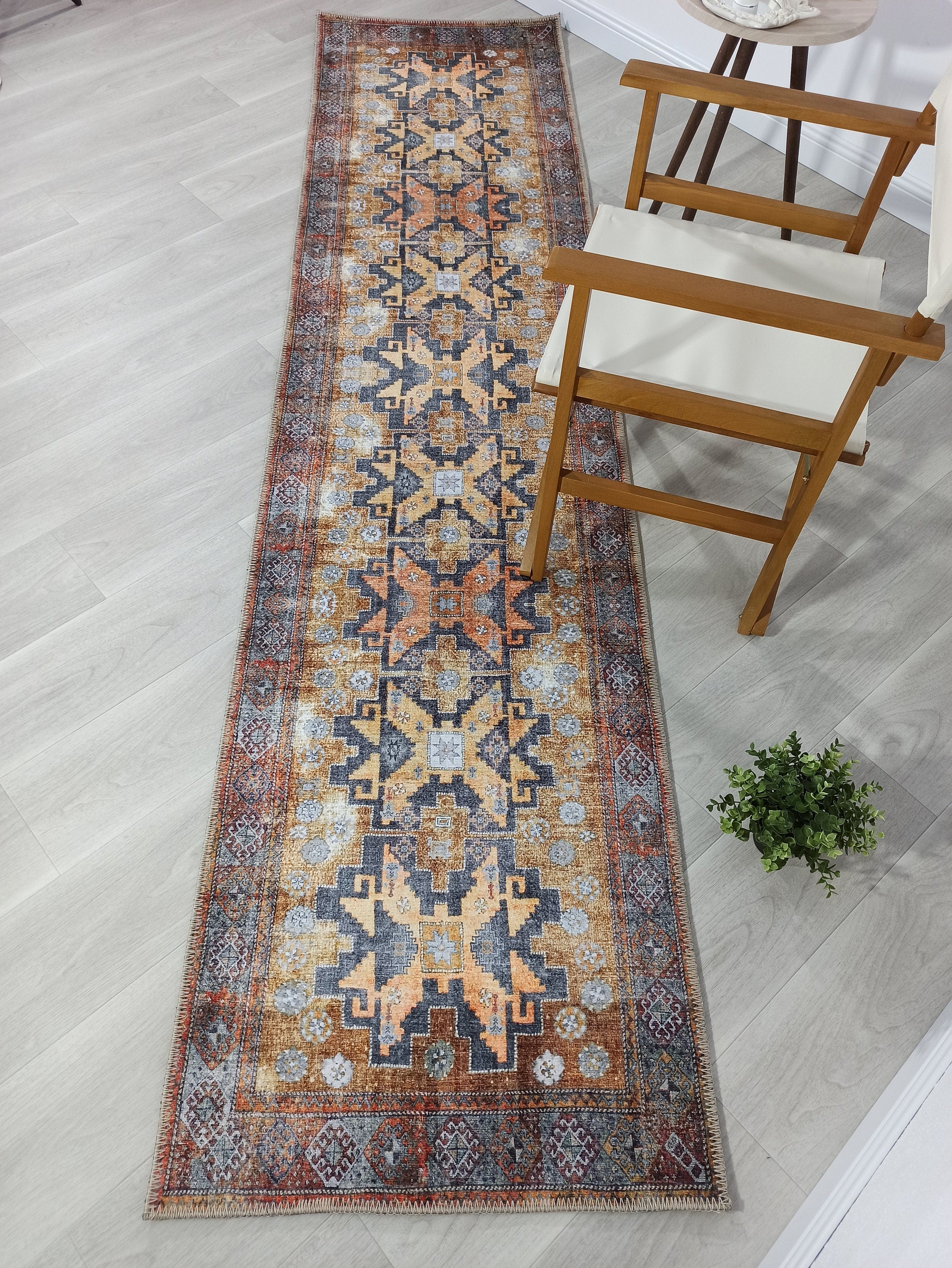 Fedra Turkish Yellow Gold Vintage Rug