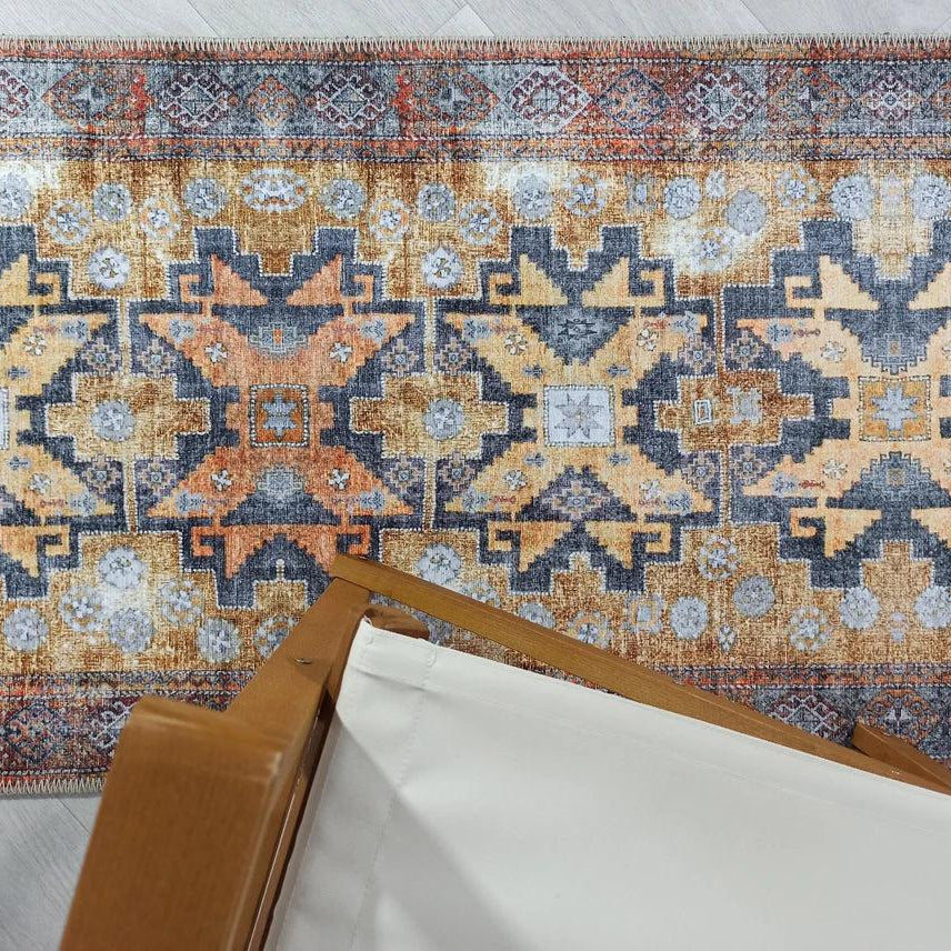 Fedra Turkish Yellow Gold Vintage Rug