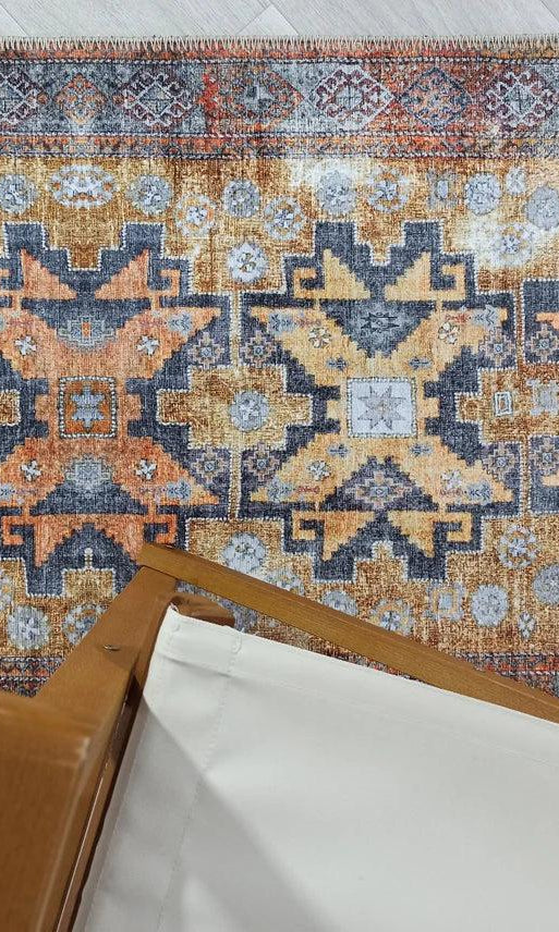 Fedra Turkish Yellow Gold Vintage Rug