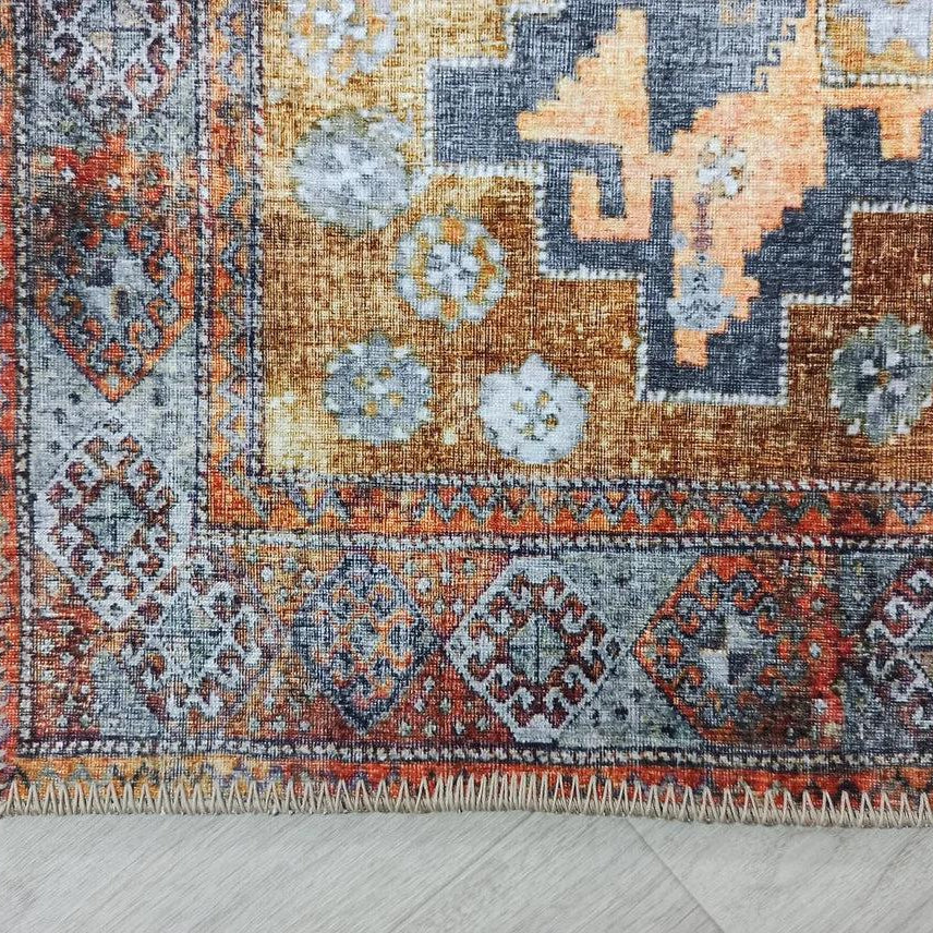 Fedra Turkish Yellow Gold Vintage Rug