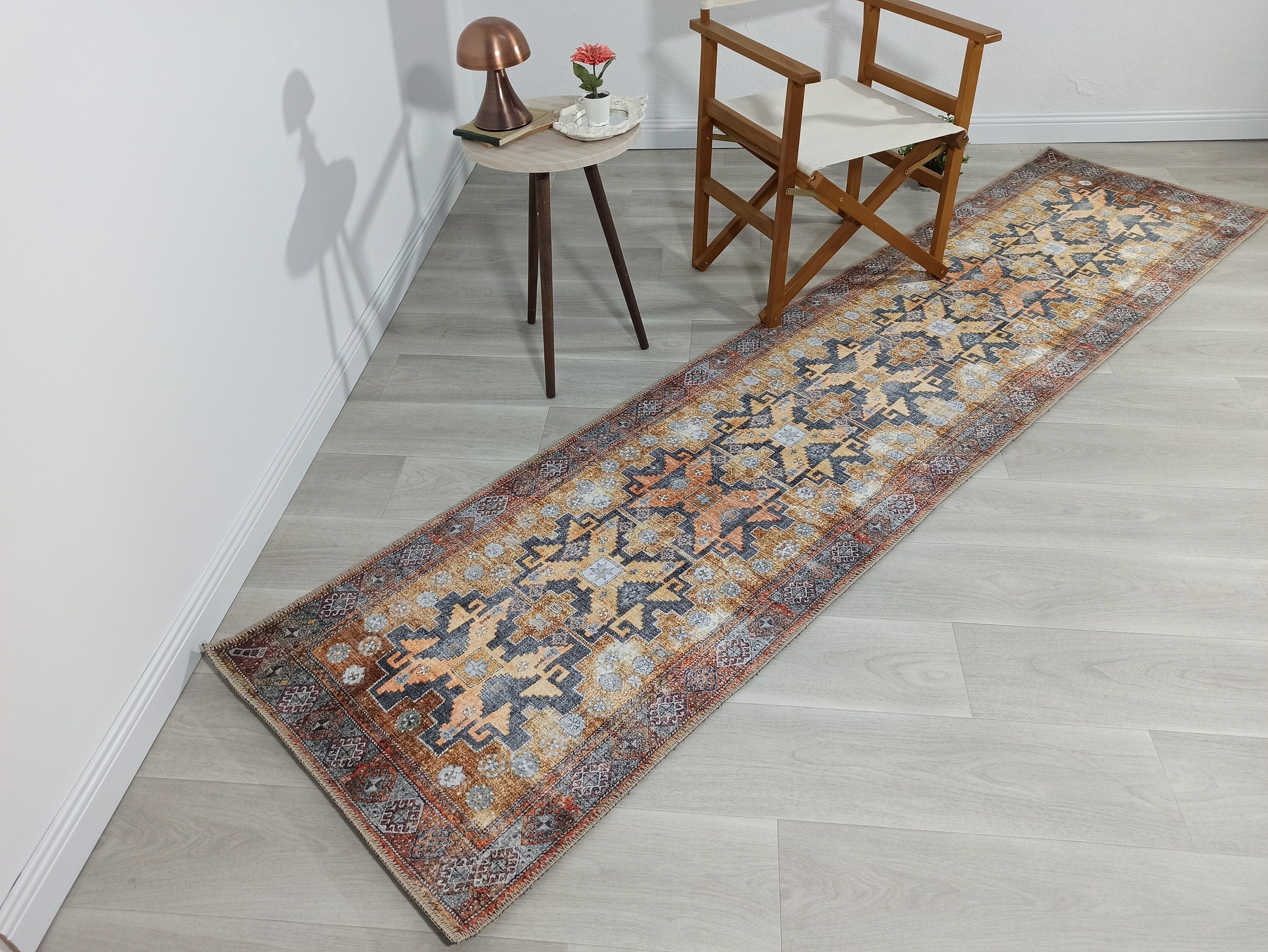 Fedra Turkish Yellow Gold Vintage Rug