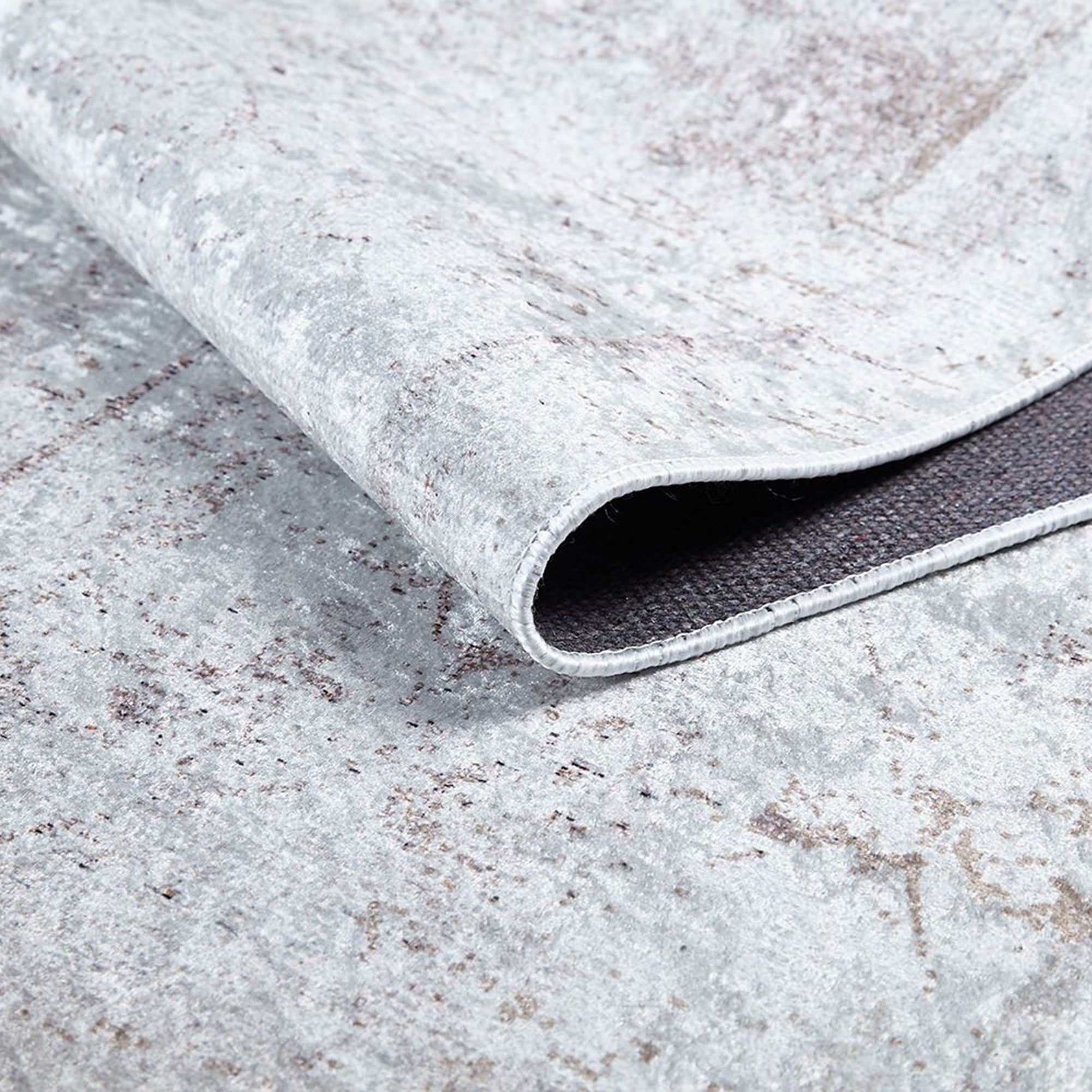 Fona Distressed Turkish Neutral Beige Muted Brown Rug