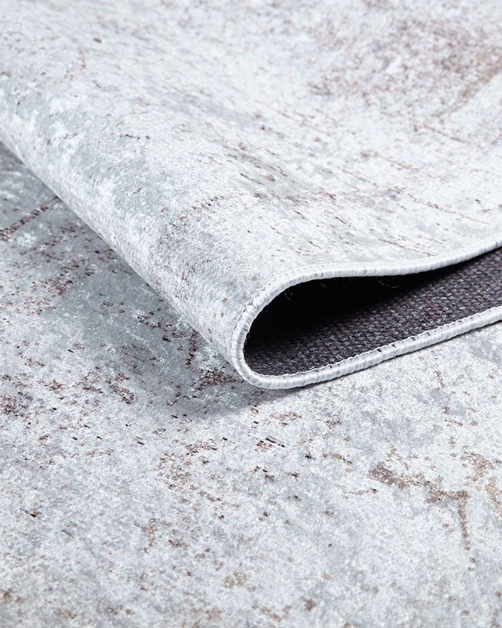 Fona Distressed Turkish Neutral Beige Muted Brown Rug