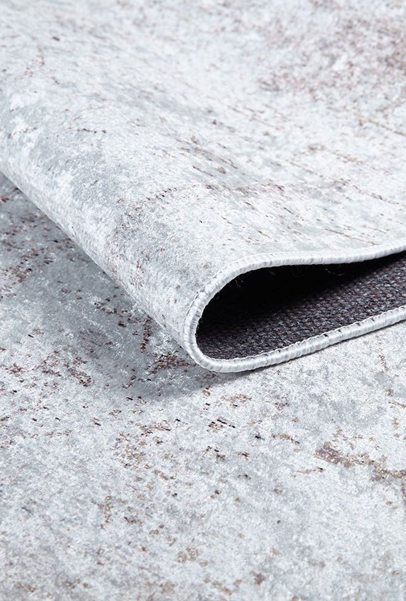 Fona Distressed Turkish Neutral Beige Muted Brown Rug