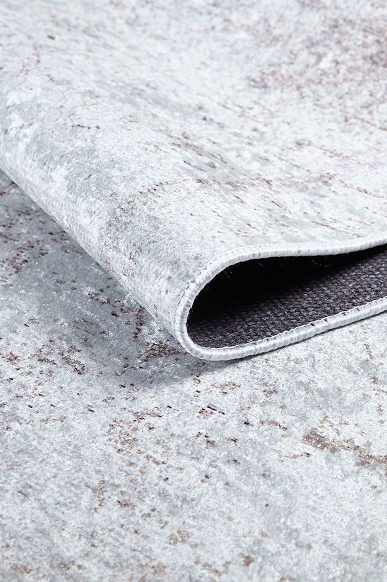 Fona Distressed Turkish Neutral Beige Muted Brown Rug