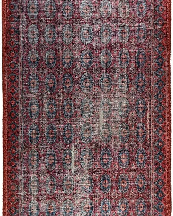 Fulia Rug Distressed Fuchsia Pink Red Rug