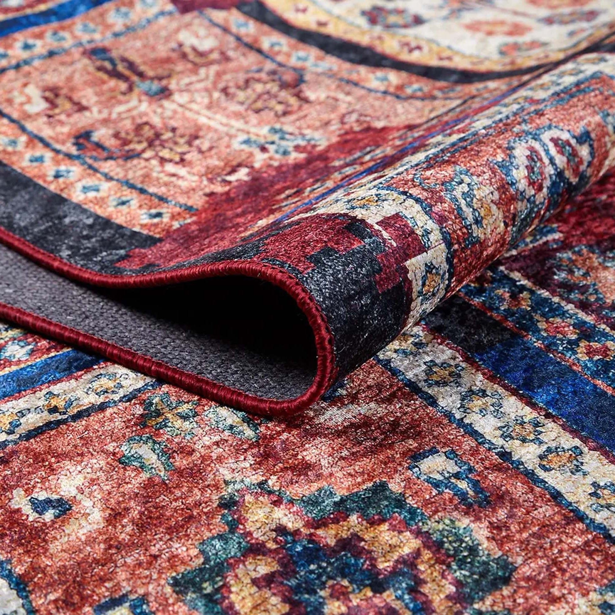 Fulla Antique Red Distressed Turkish Rug