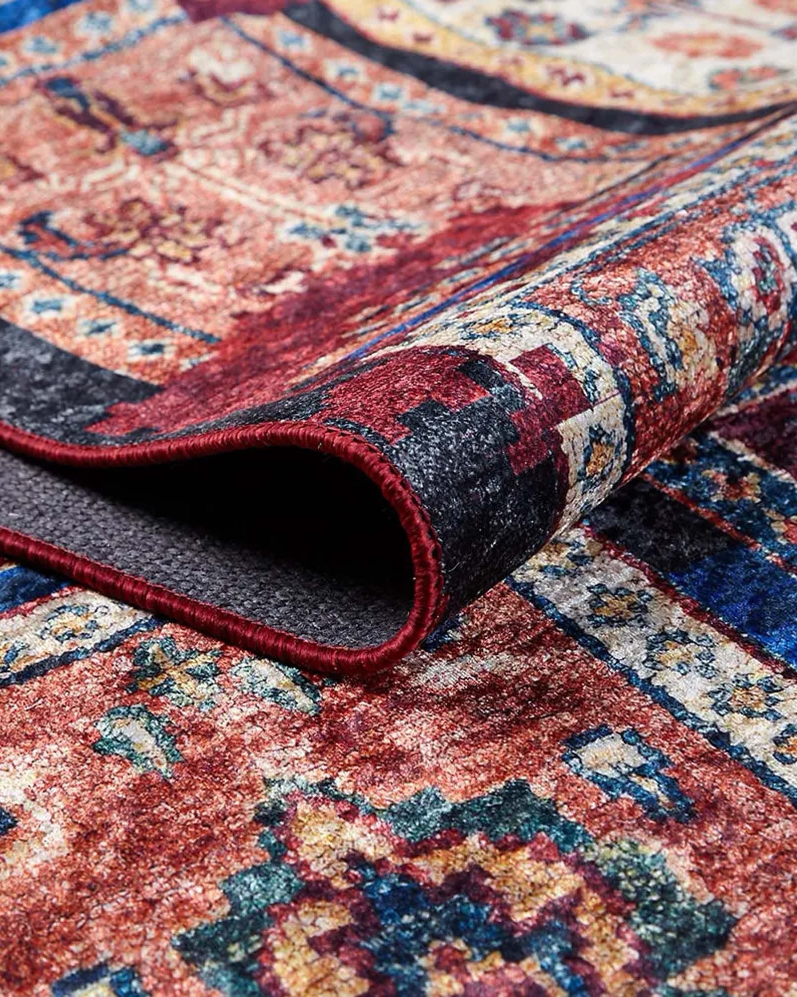 Fulla Antique Red Distressed Turkish Rug