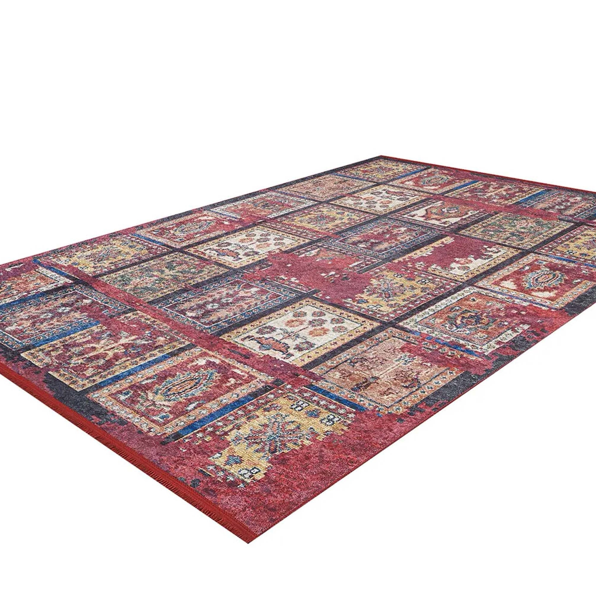 Fulla Antique Red Distressed Turkish Rug
