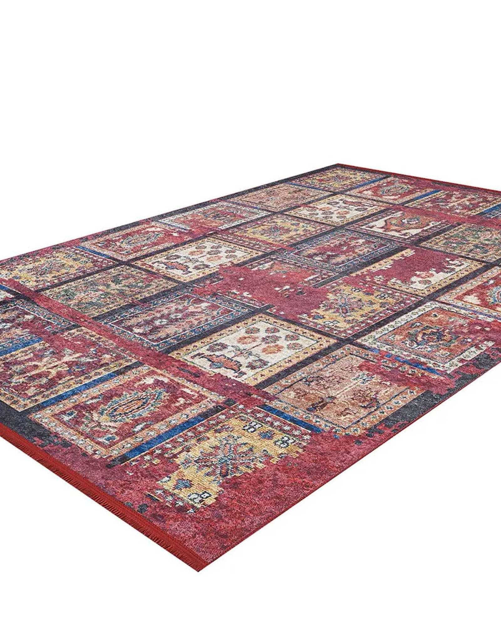 Fulla Antique Red Distressed Turkish Rug