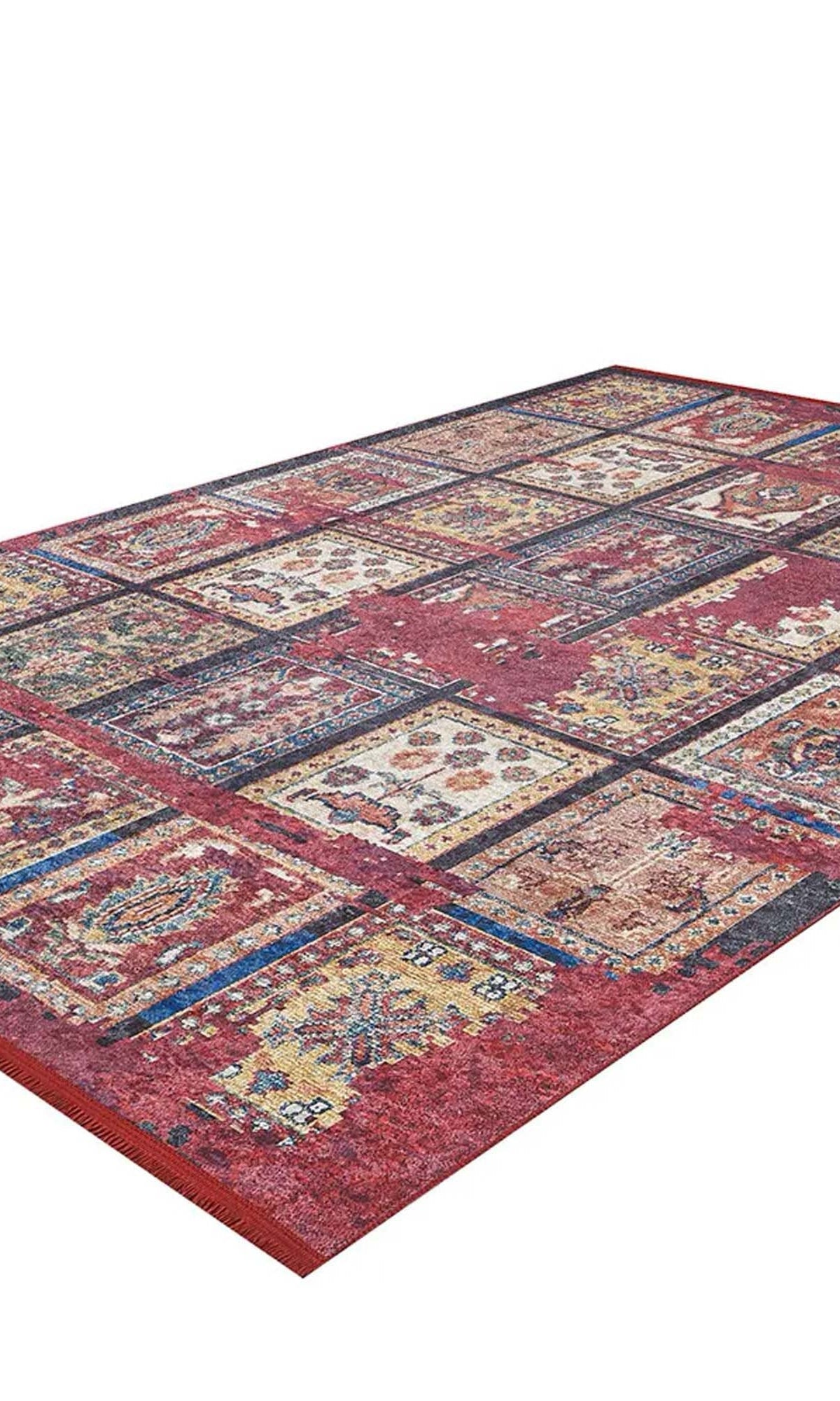 Fulla Antique Red Distressed Turkish Rug