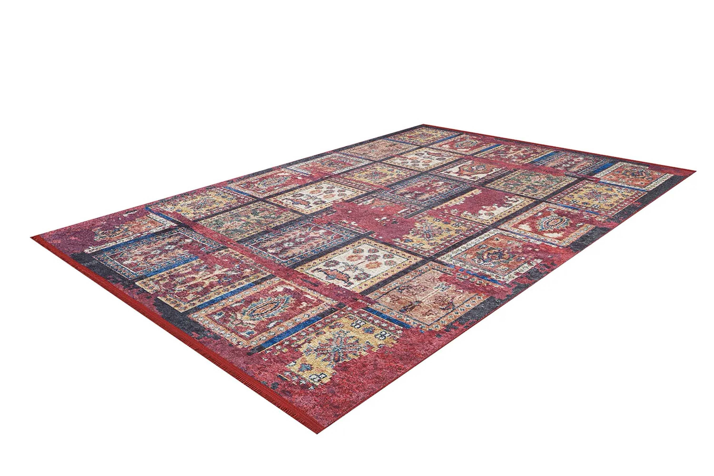 Fulla Antique Red Distressed Turkish Rug