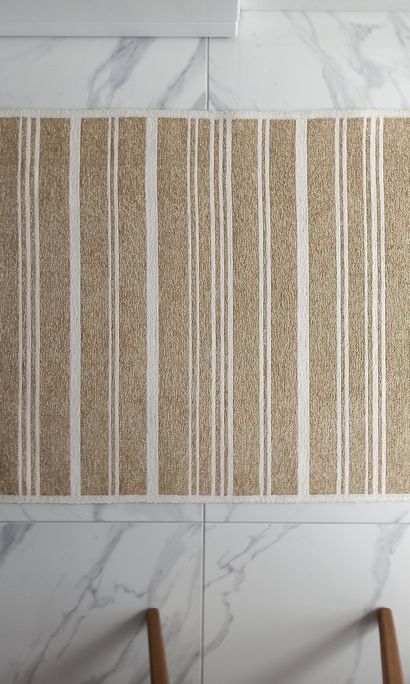 Gama Reversible Kilim Beige & White Rug