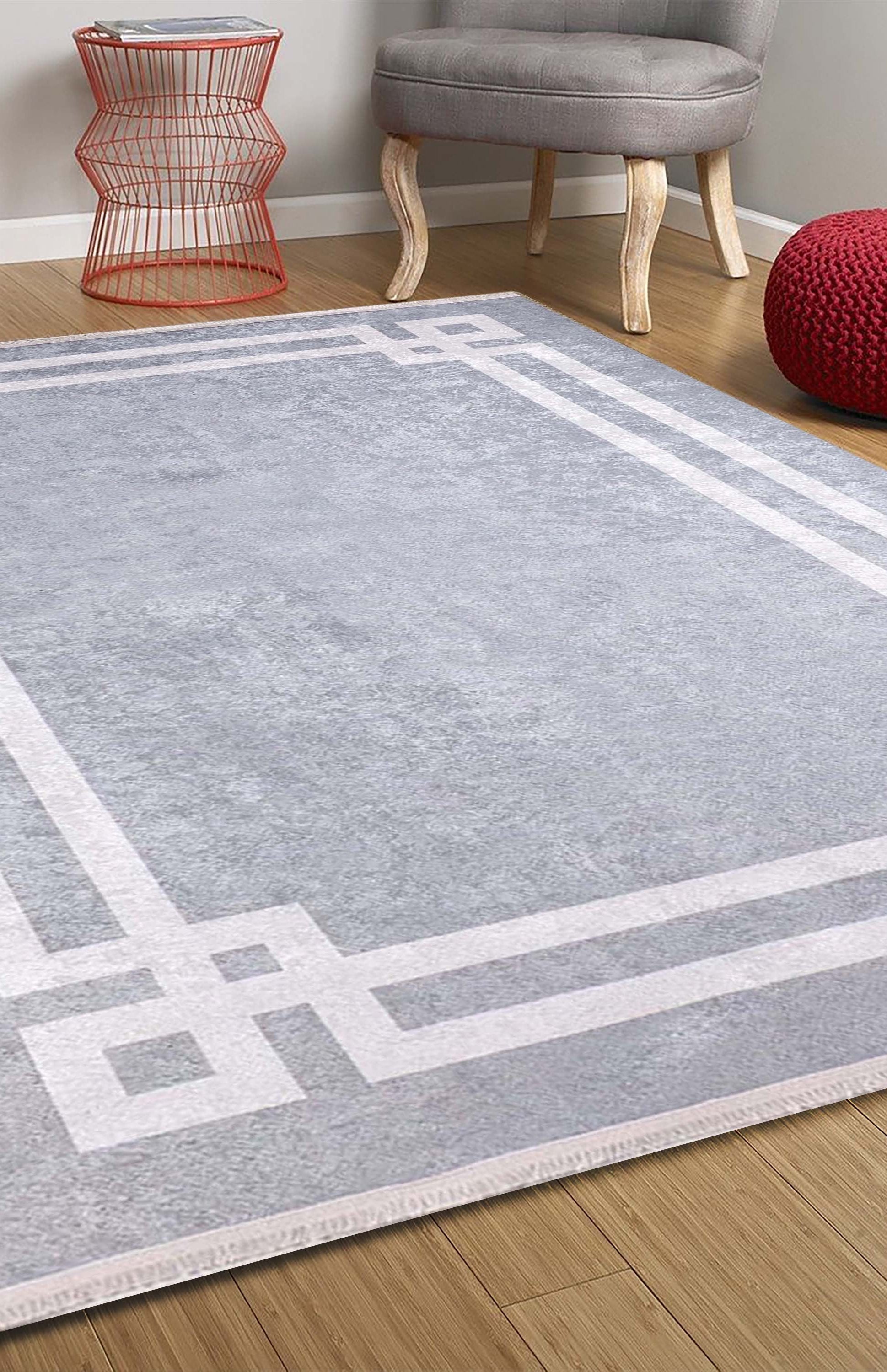 Geta Geometric Gray Rug