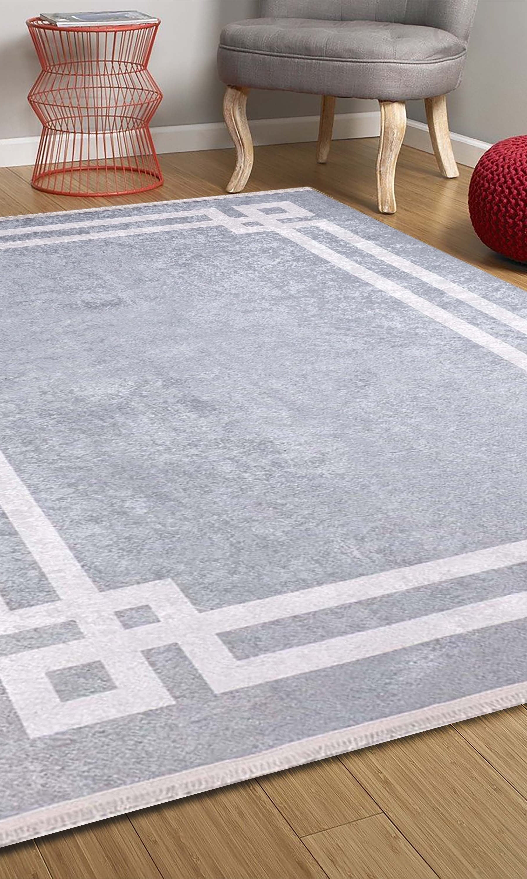 Geta Geometric Gray Rug