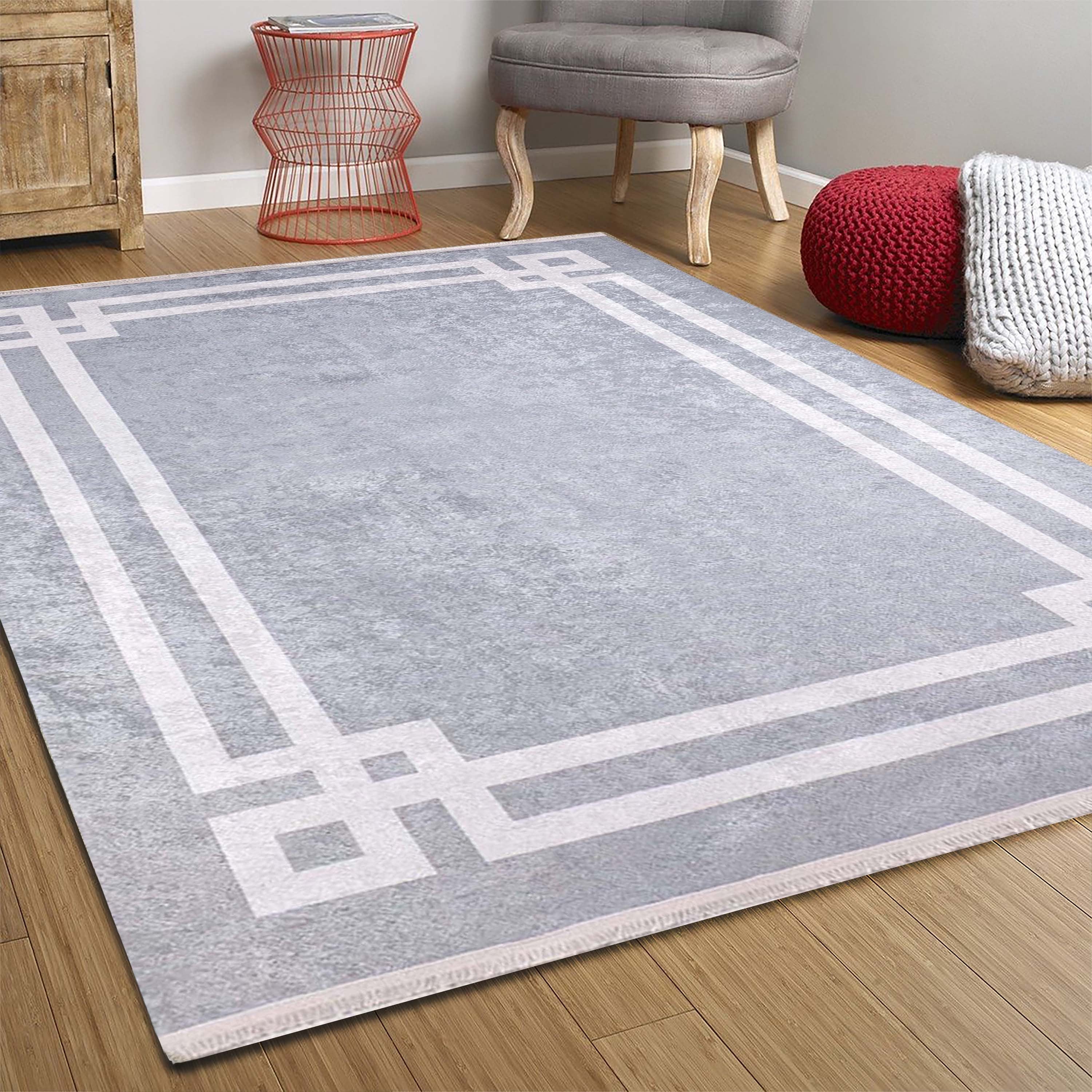 Geta Geometric Gray Rug