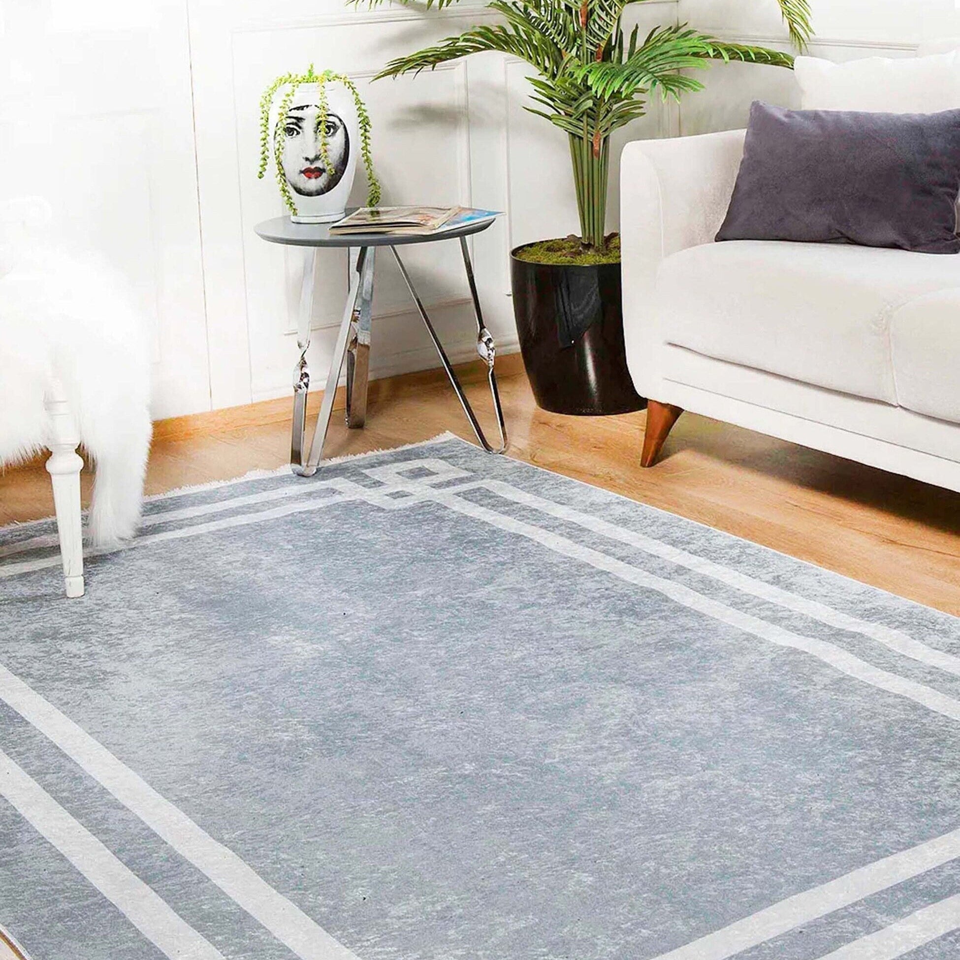 Geta Geometric Gray Rug