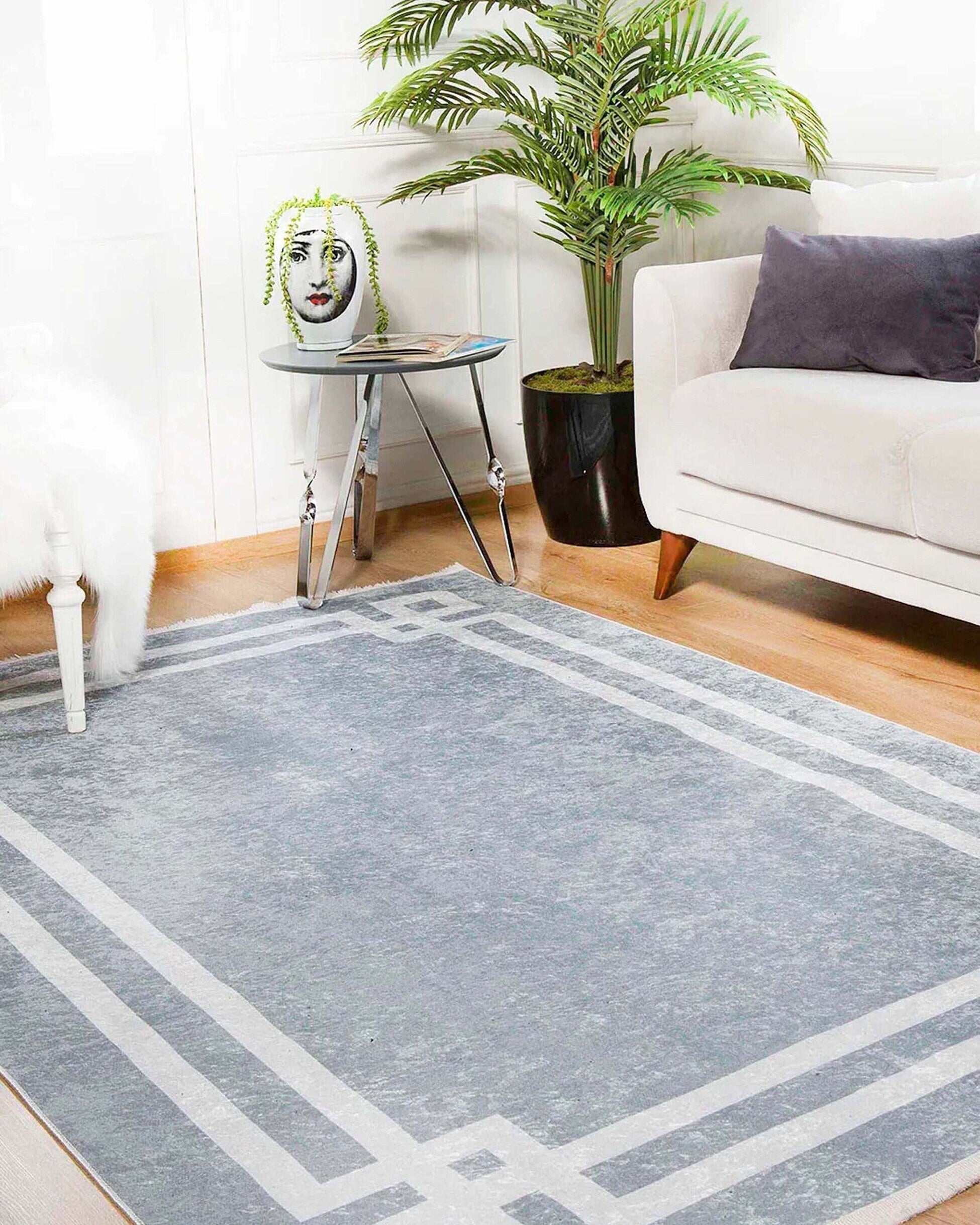 Geta Geometric Gray Rug