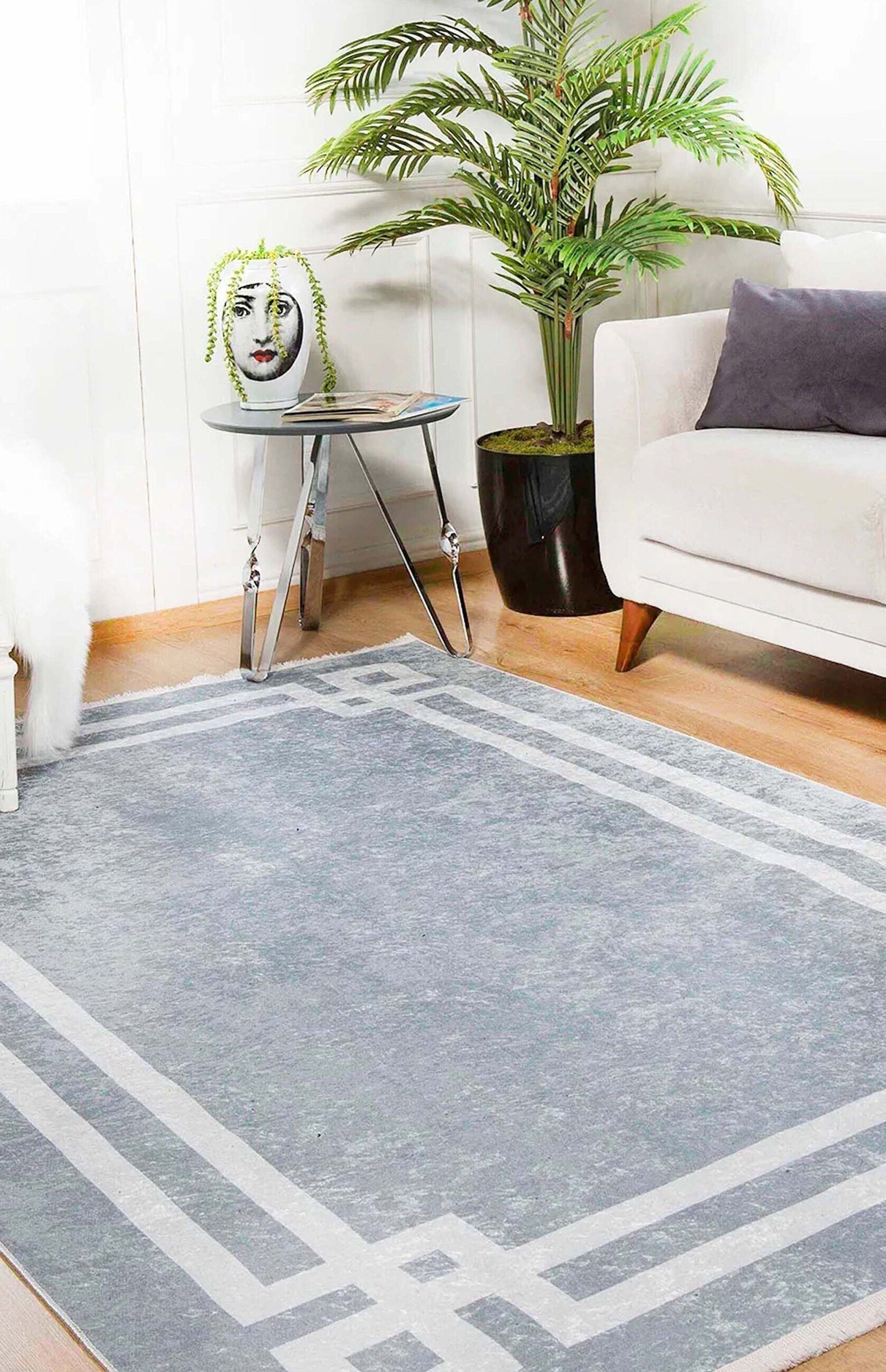 Geta Geometric Gray Rug
