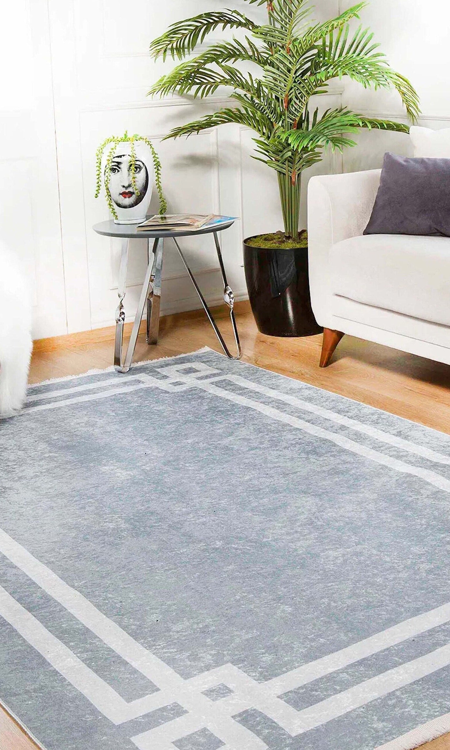Geta Geometric Gray Rug