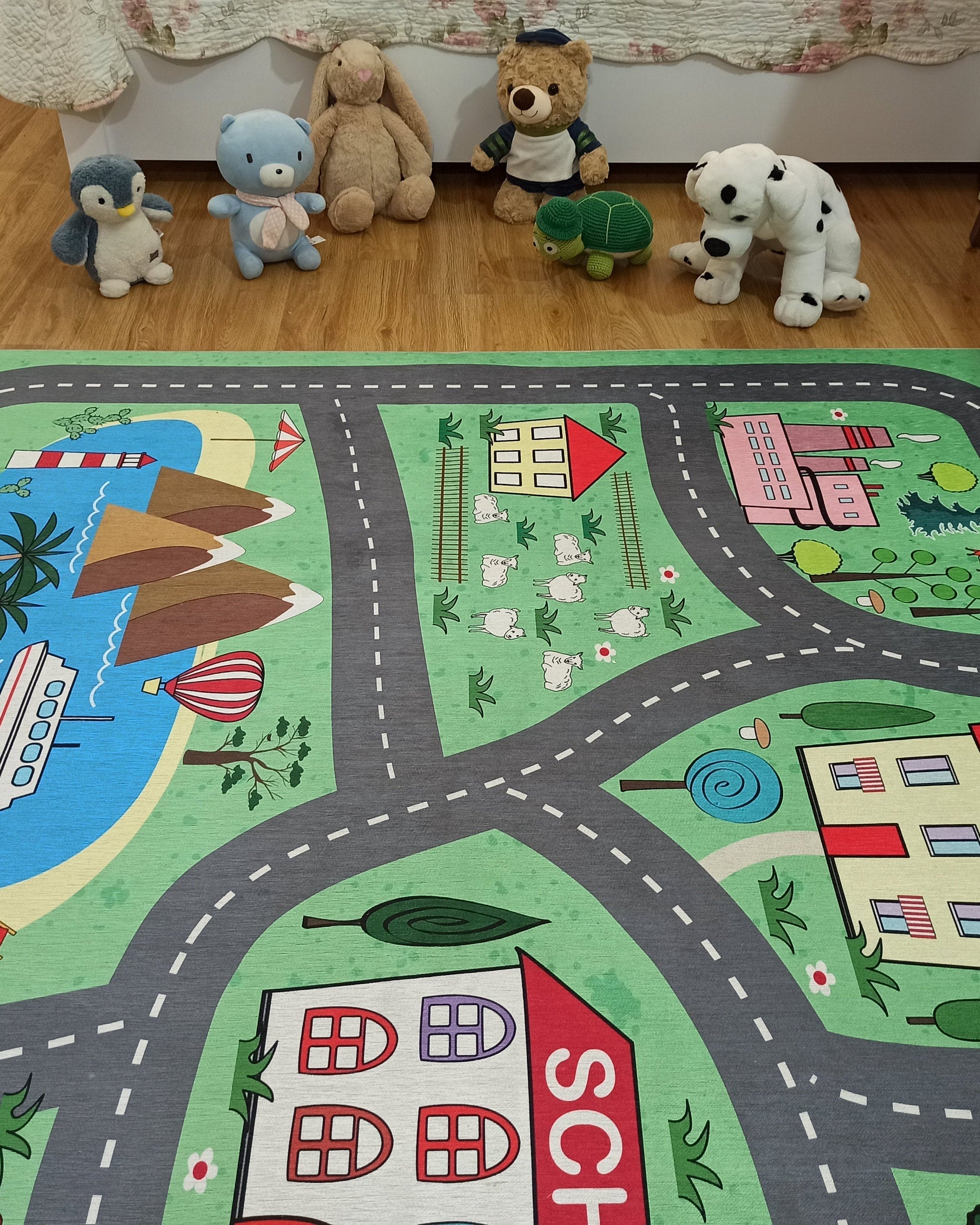 Green Road Rug Play Mat